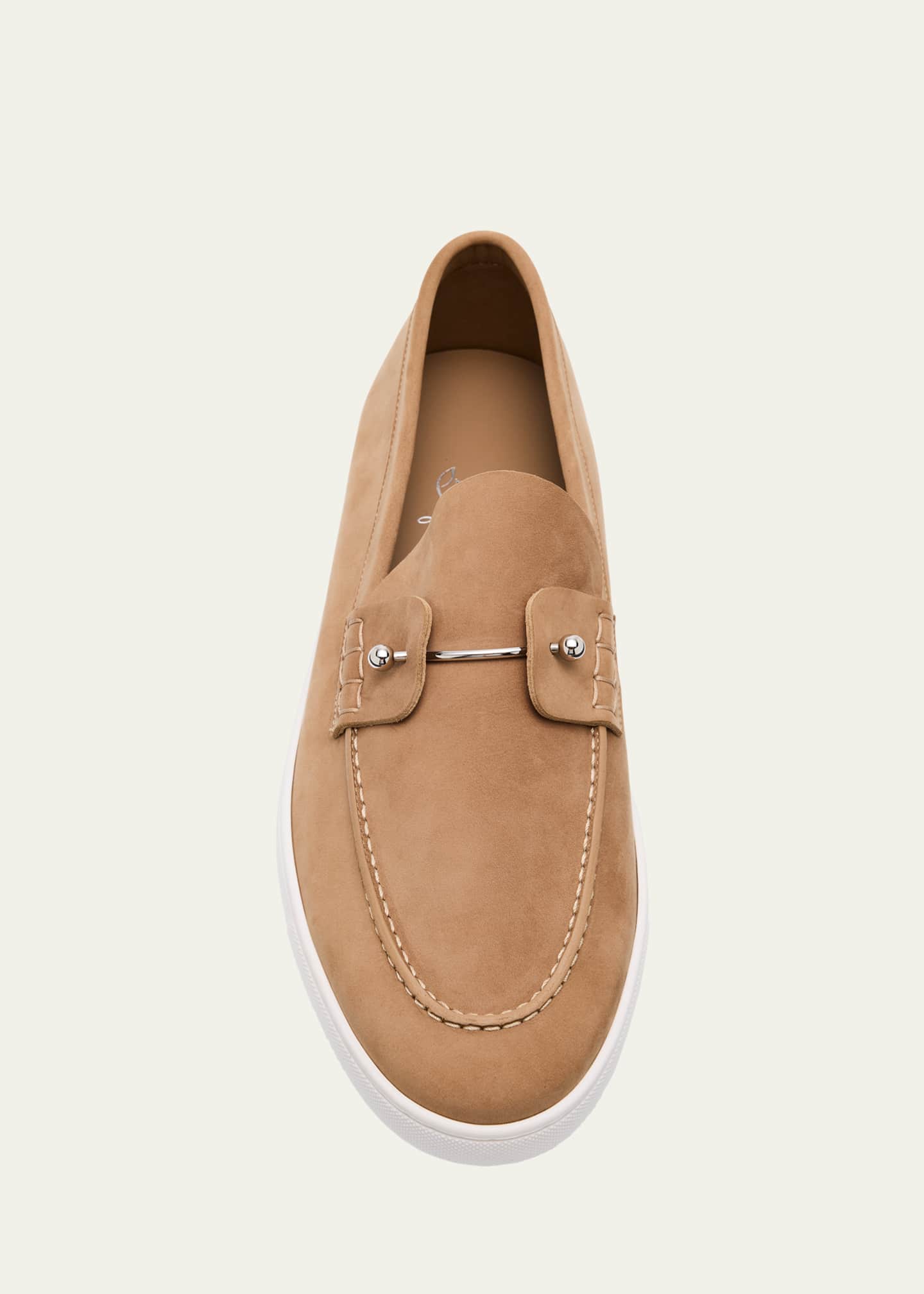 Christian Louboutin Men's Chambeliboat Nubuck Boat Shoes Image 6 of 7