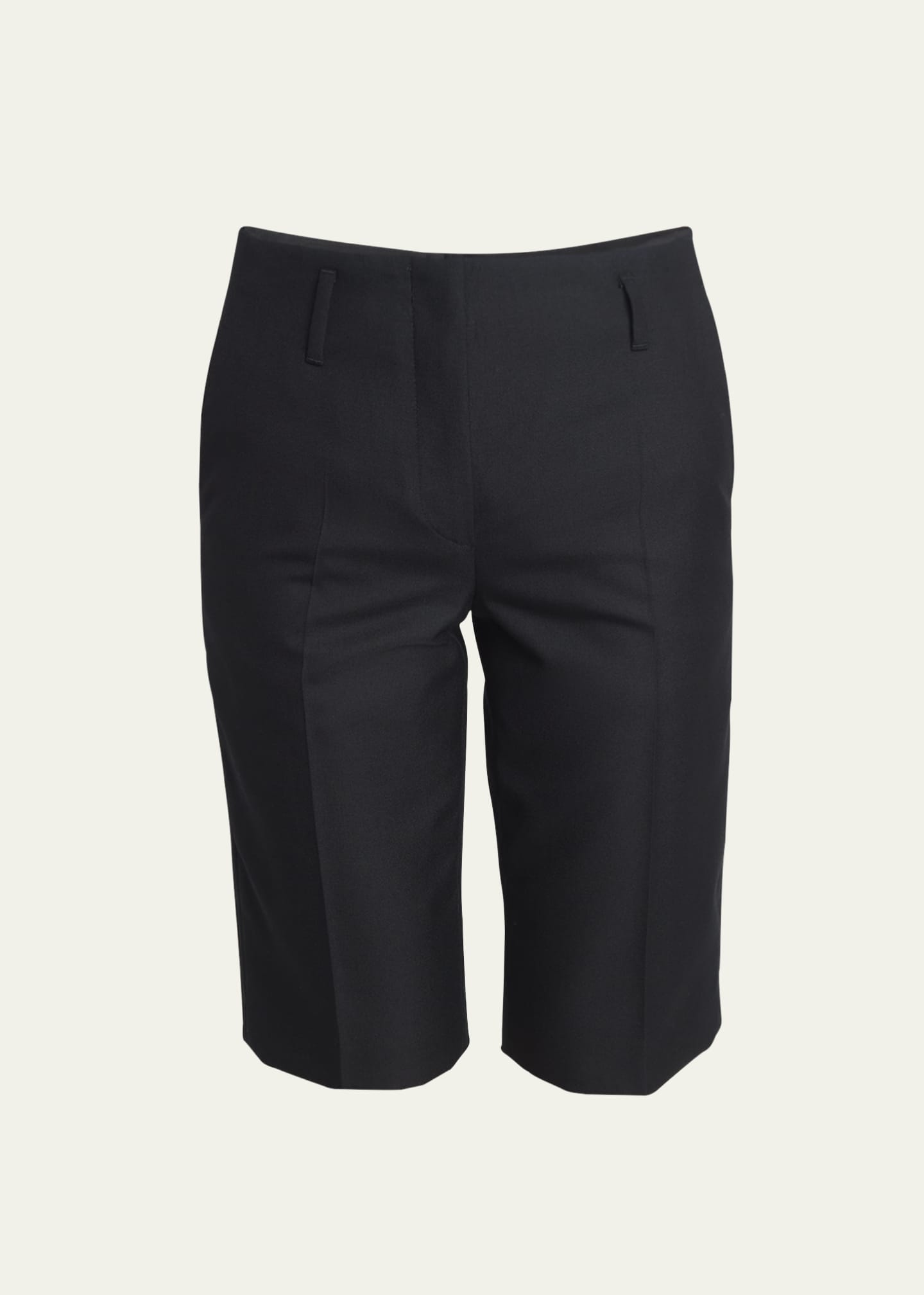 Dries Van Noten Parchia Long Wool Shorts
