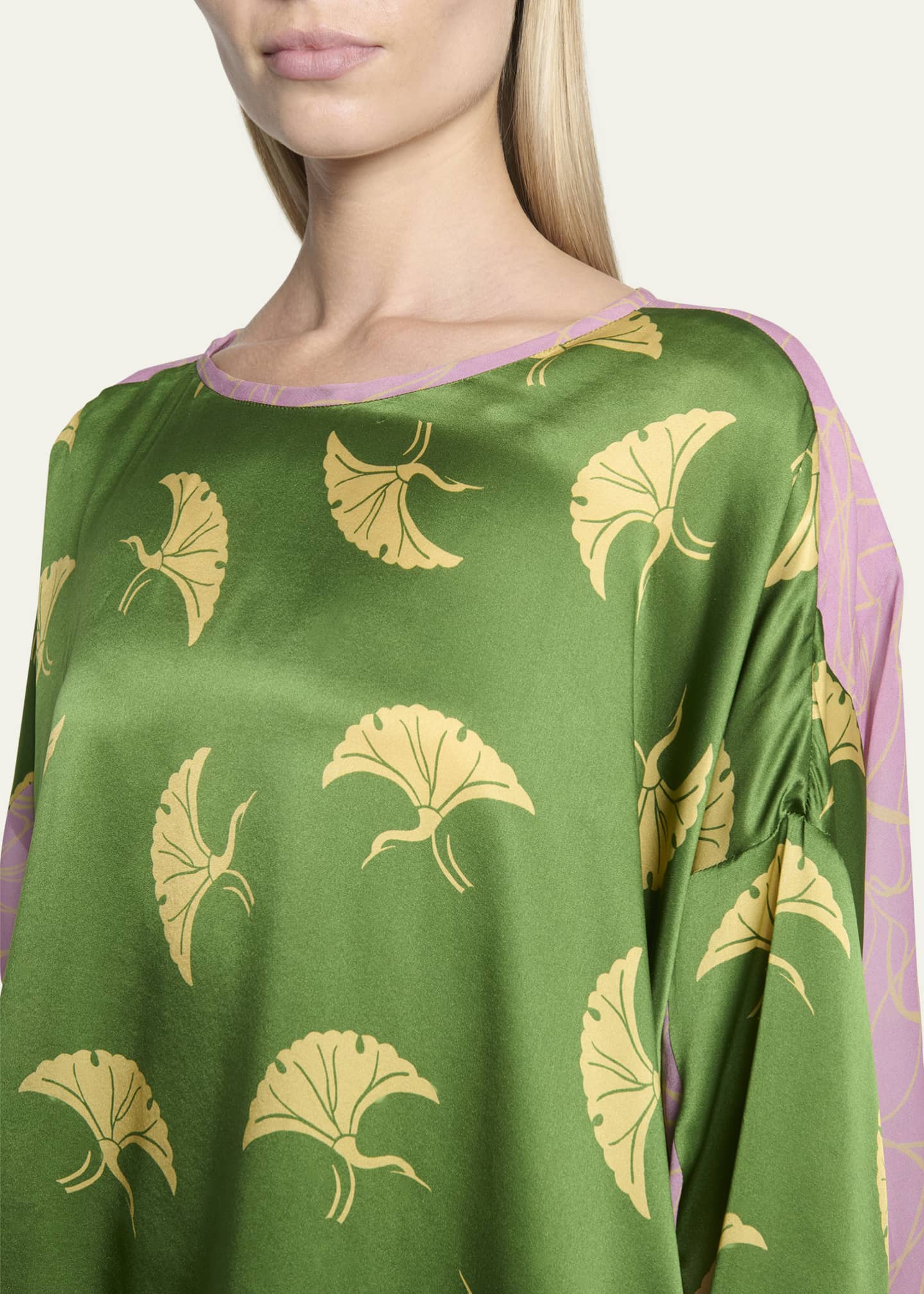 Dries Van Noten Green Printed Shirt