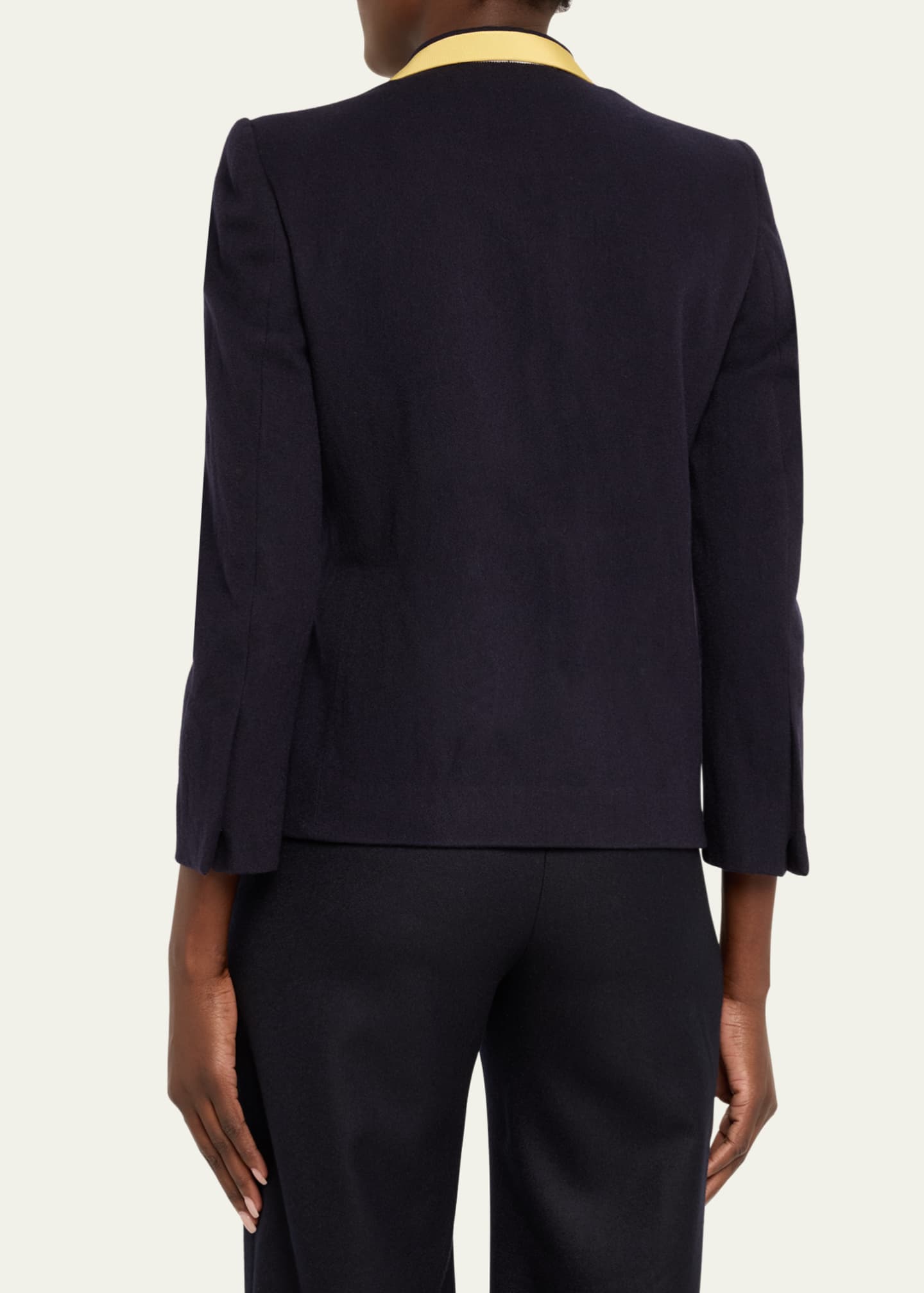 Dries Van Noten Bessie Tape Trim Wool Blazer Image 3 of 5