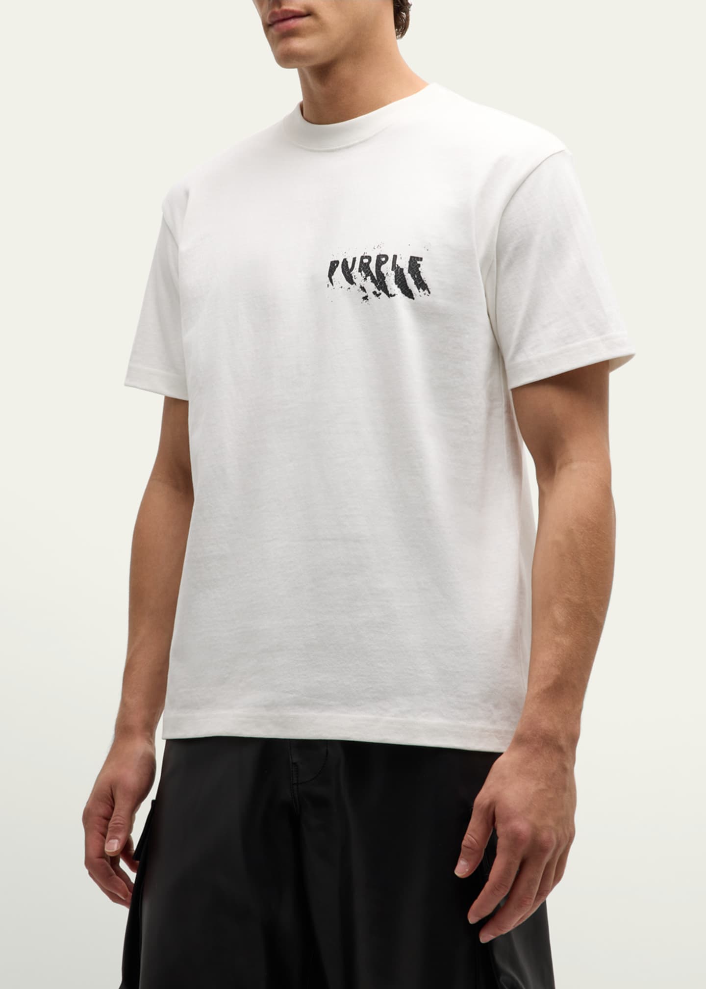 PURPLE Men's Jersey Logo T-Shirt Image 2 of 6