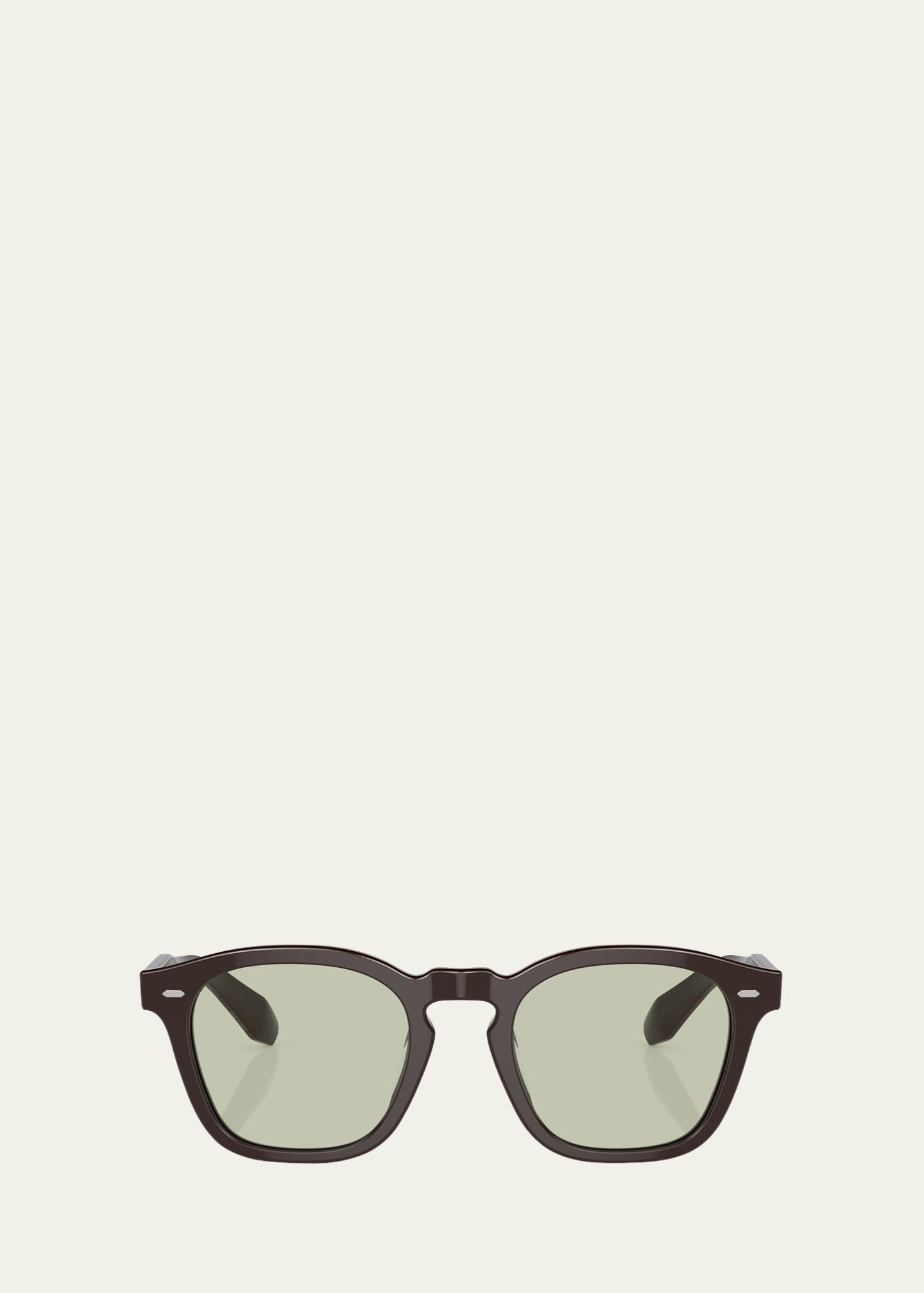 Oliver Peoples Keyhole Acetate Round Optical Glasses - Bergdorf
