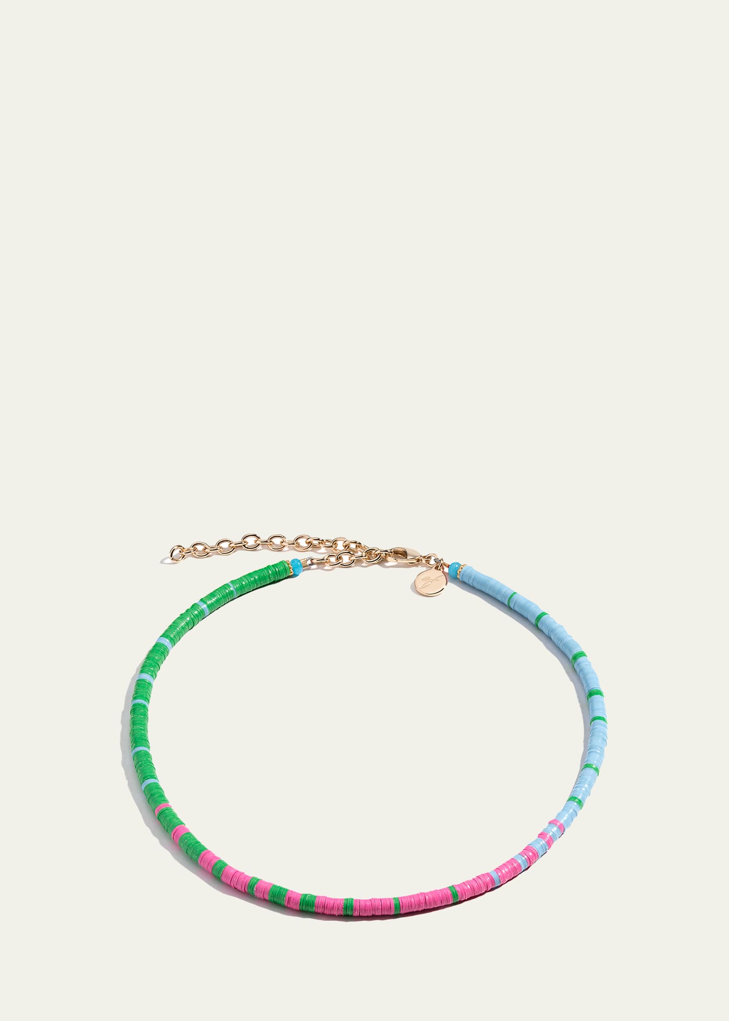 Elsie Frieda Louise Choker with 4mm Heishi Beads