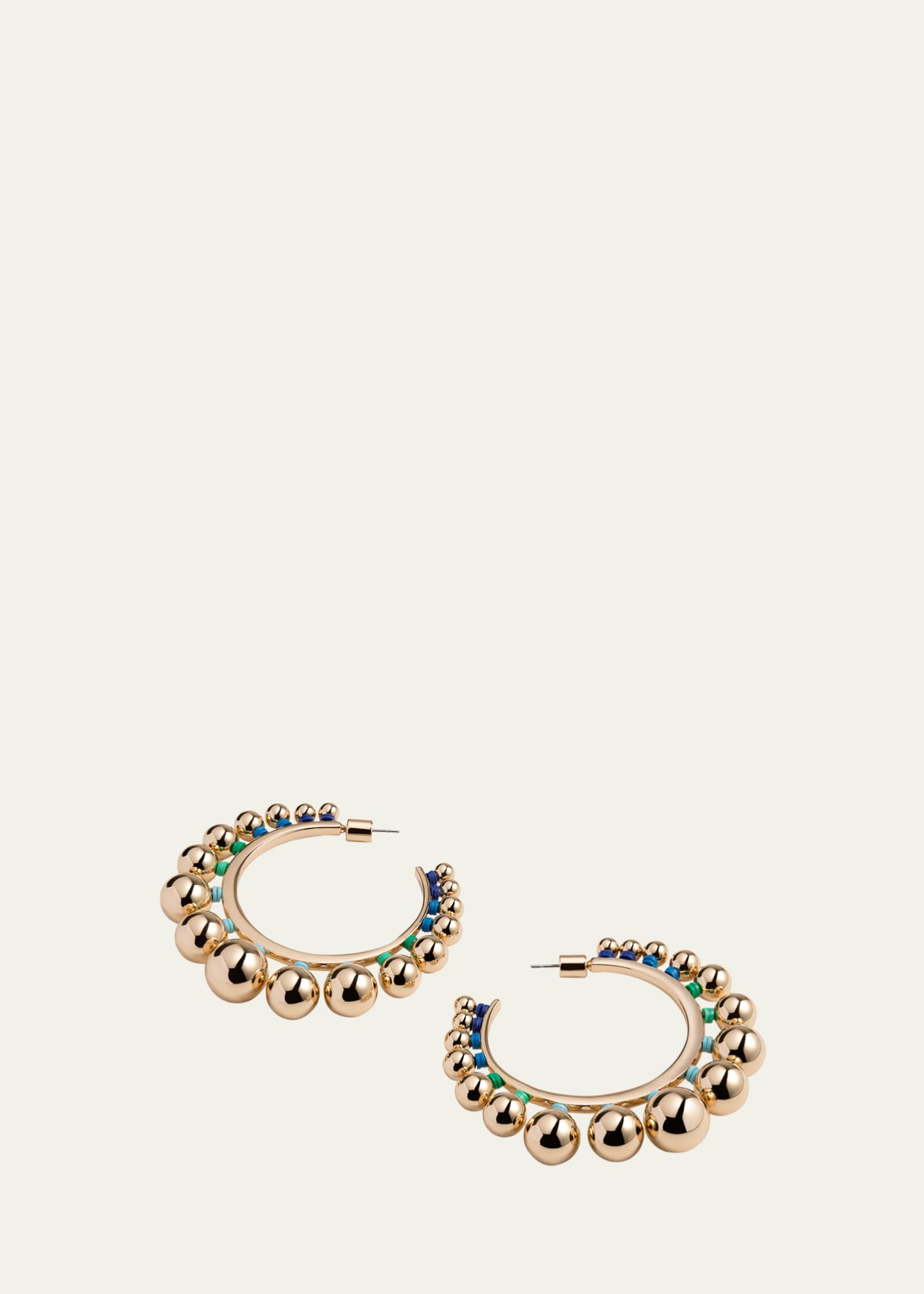 Elsie Frieda Graduated Ball Hoop Earrings