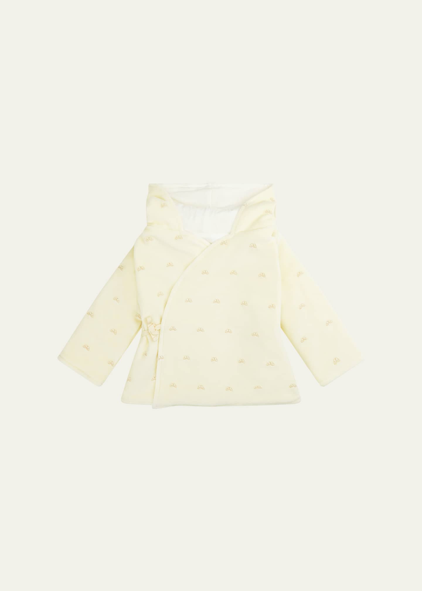 Marie Chantal Girl's Angel Wing Velour Jacket, Size 3M-2 Image 1 of 3