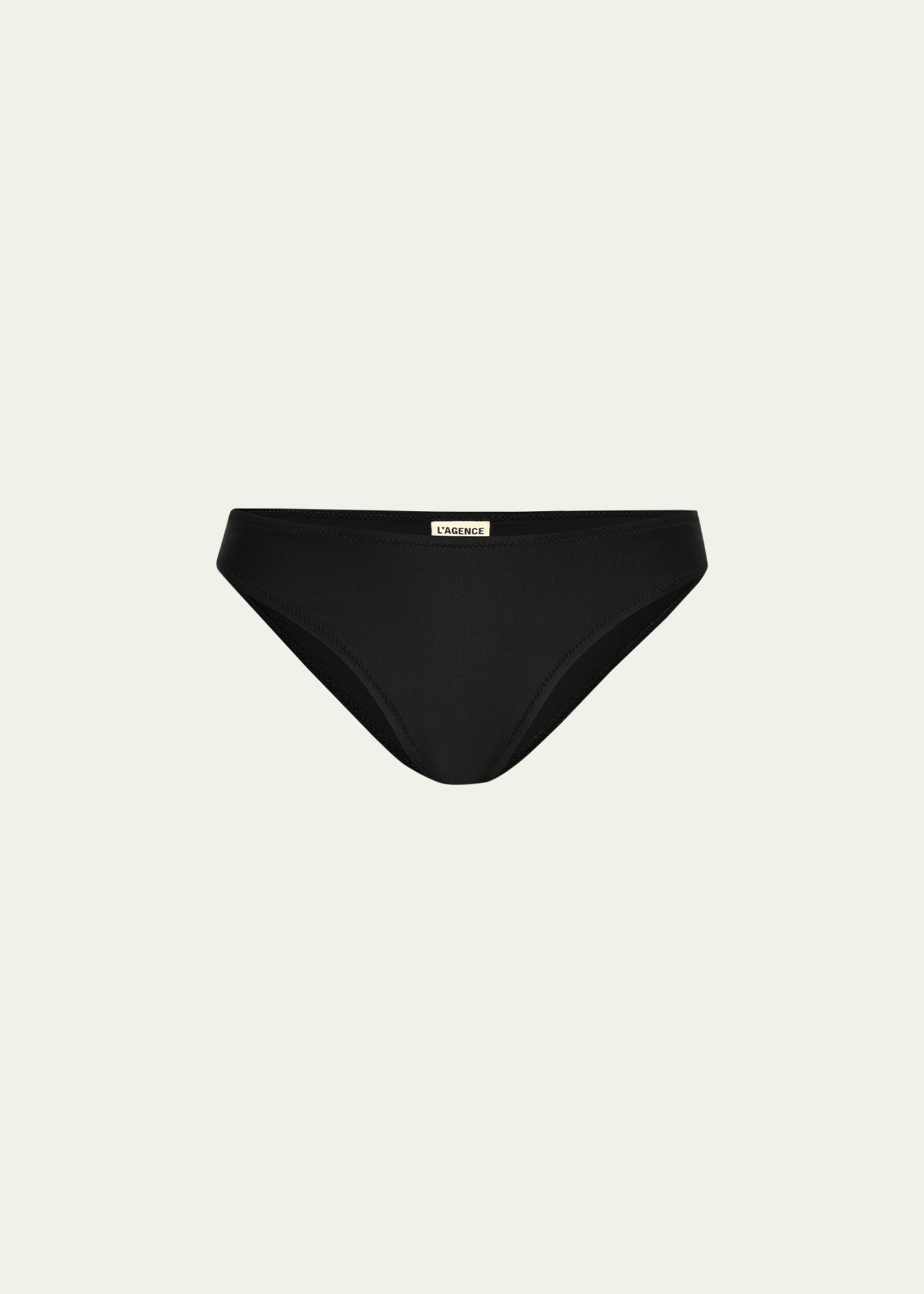 L'Agence Nicole Solid Classic Bikini Bottoms - Bergdorf Goodman