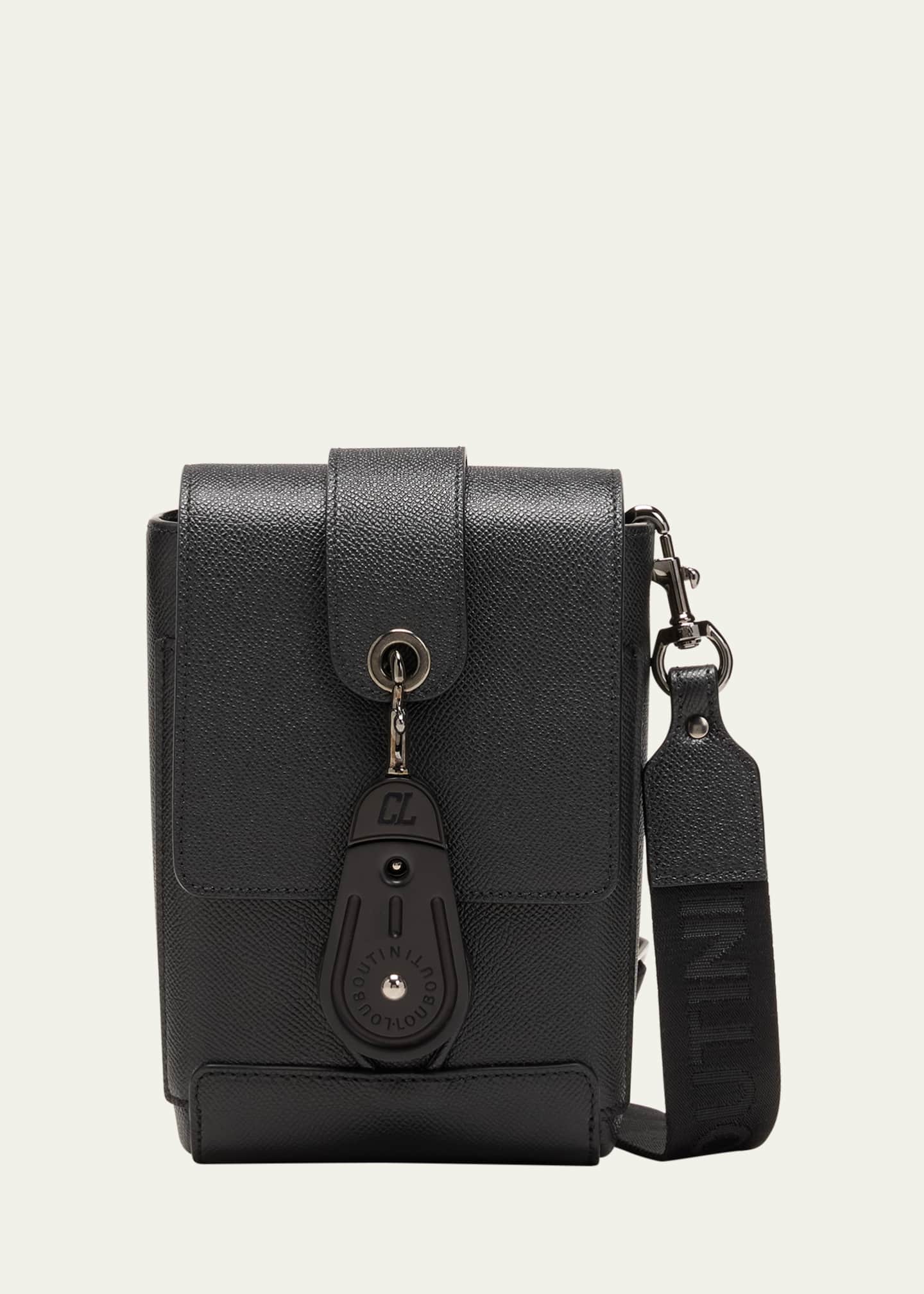Christian Louboutin Men's Groovy North-South Leather Crossbody Bag Image 1 of 5