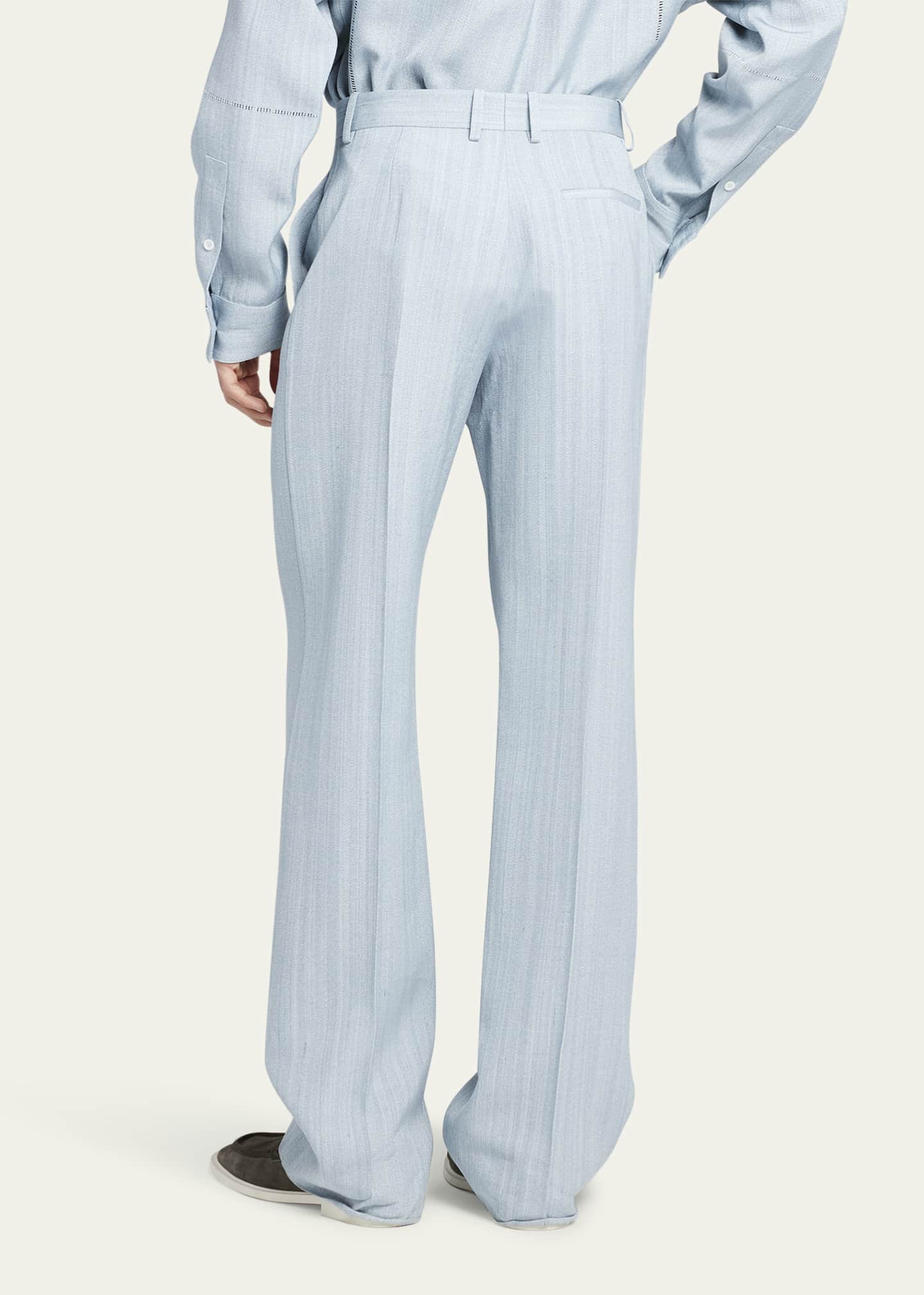 Bottega Veneta Men's Grainy Open Stitch Trousers Image 3 of 5