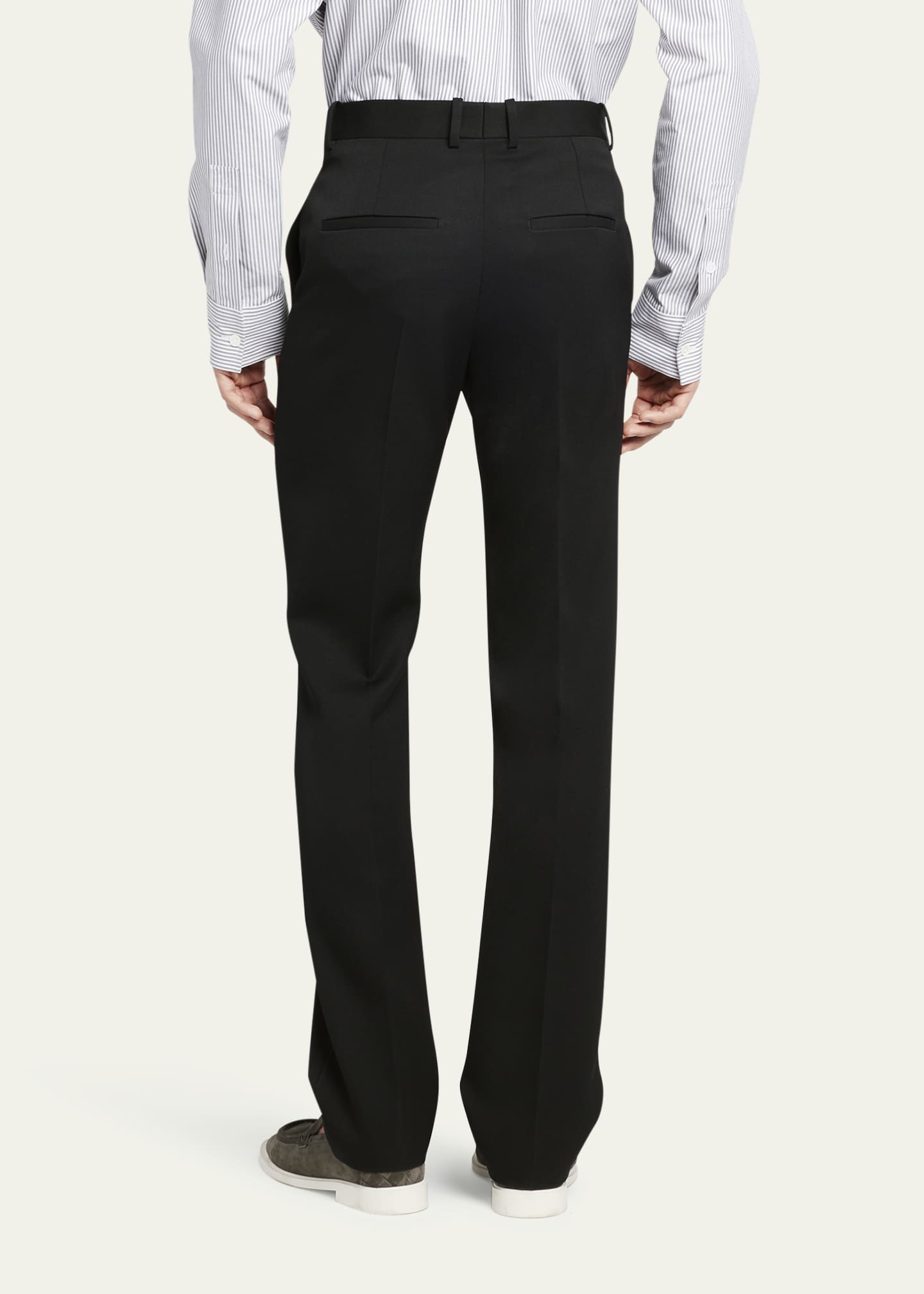 Bottega Veneta Men's Sartorial Grain de Poudre Trousers Image 3 of 5