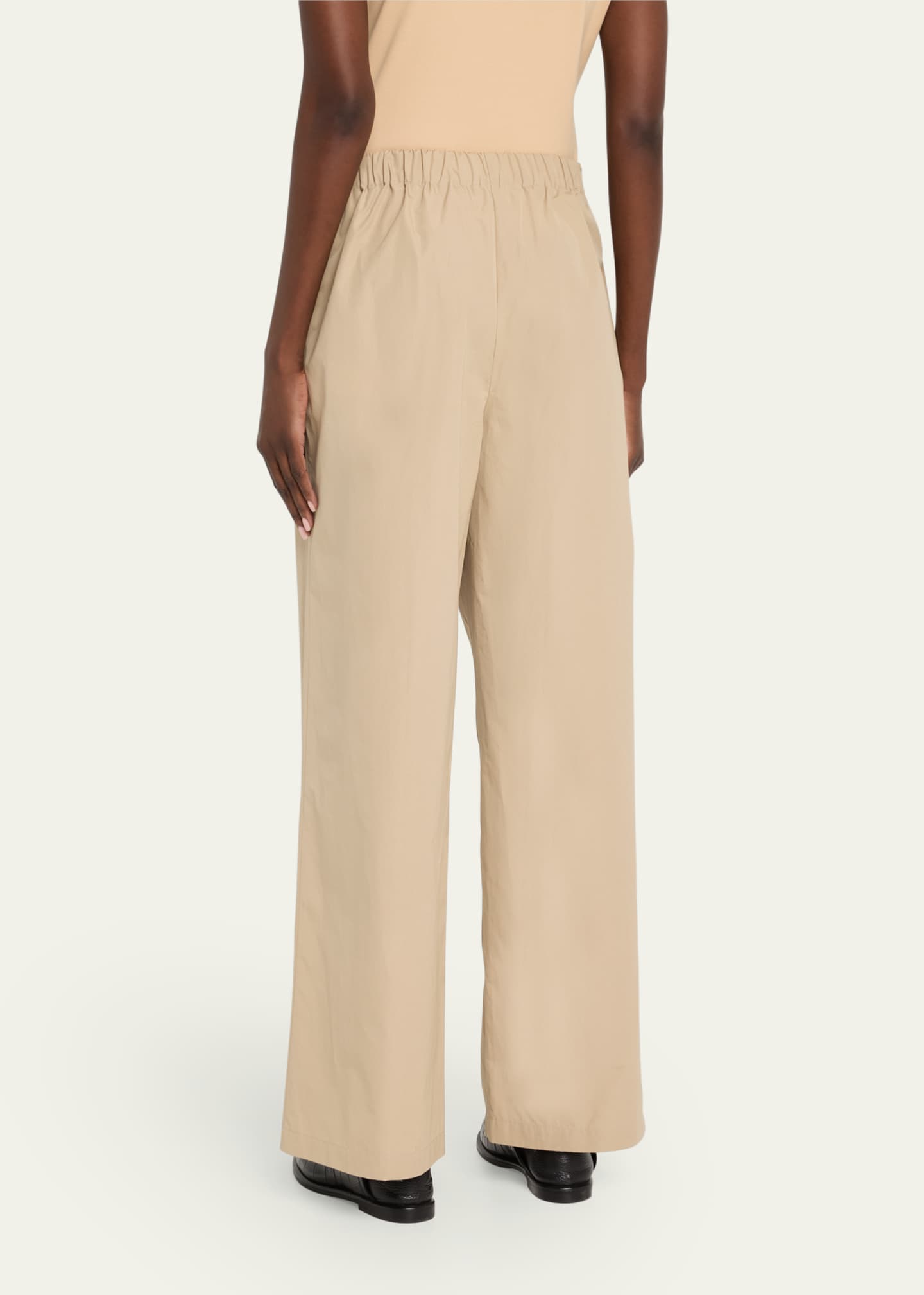 Lafayette 148 New York Riverside Wide-Leg Organic Cotton Poplin Pants Image 3 of 5