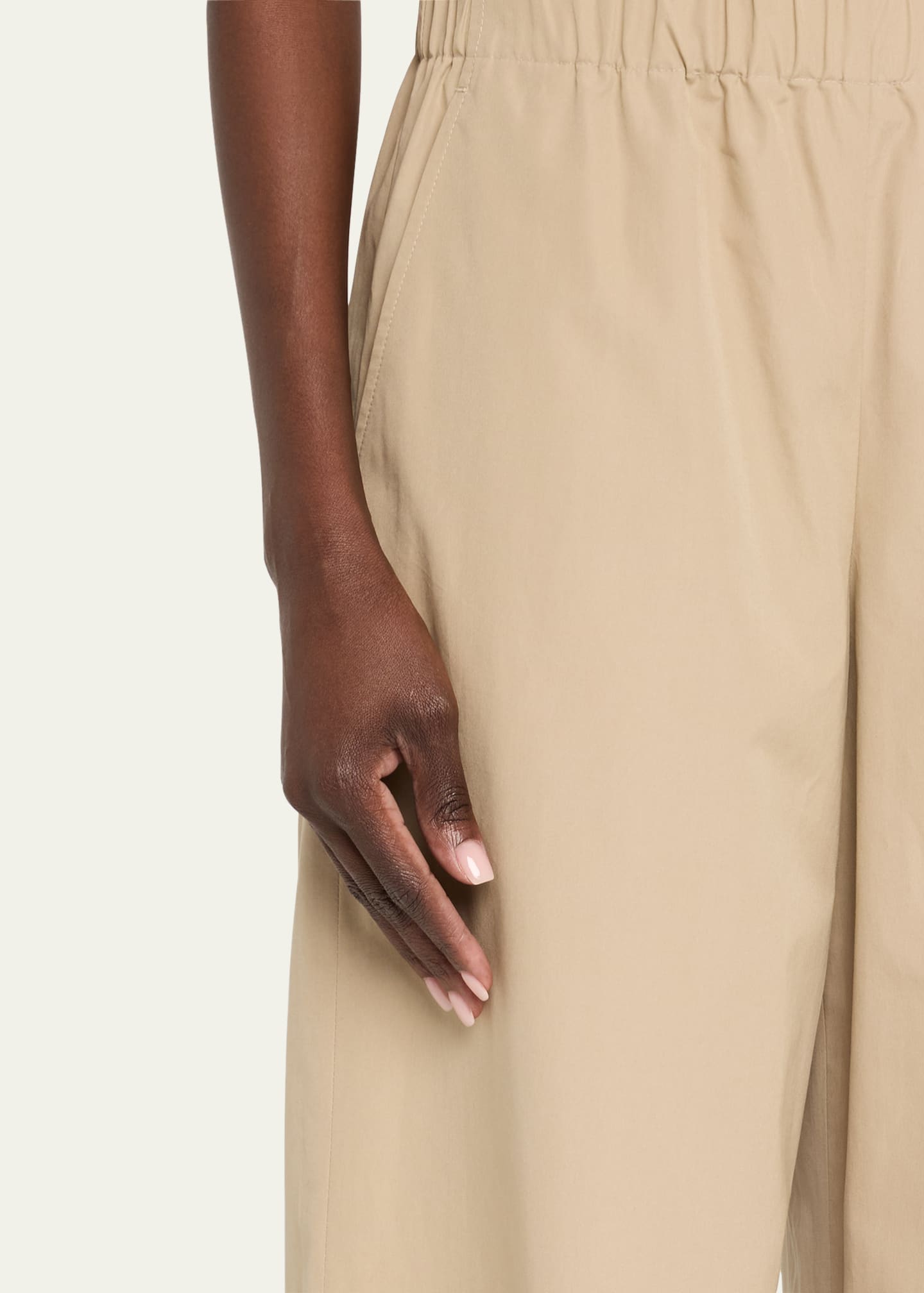 Lafayette 148 New York Riverside Wide-Leg Organic Cotton Poplin Pants Image 4 of 5