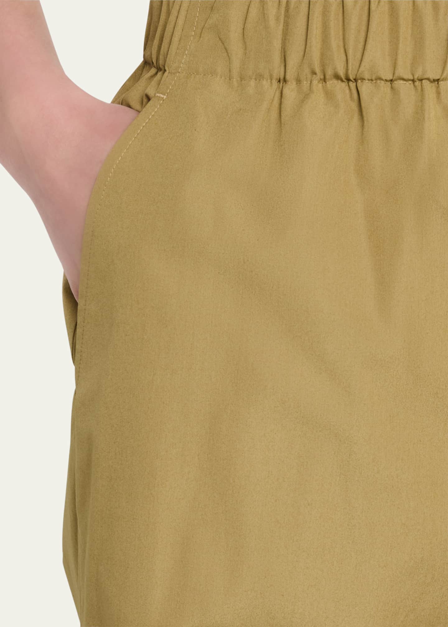 Lafayette 148 New York Riverside Wide-Leg Organic Cotton Poplin Pants Image 5 of 5