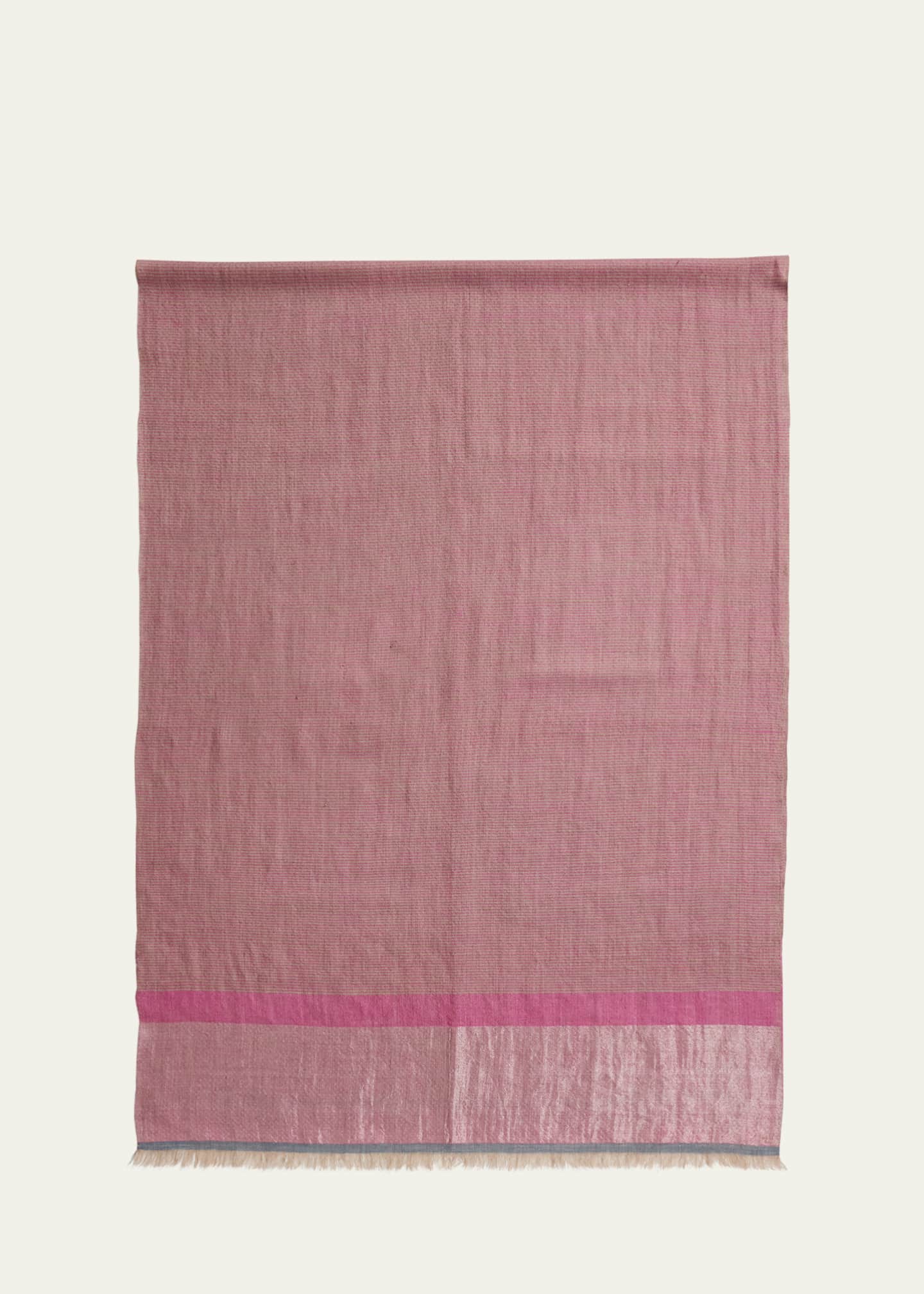 Kashmir Loom Stria Diamond Weave Cashmere Stole Image 1 of 4