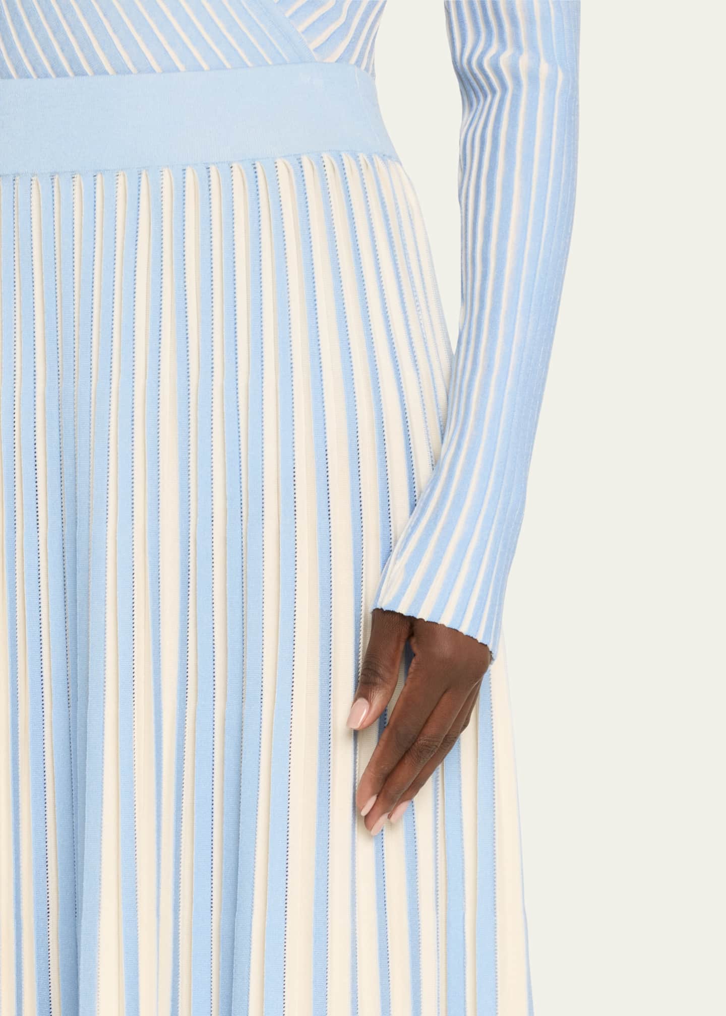 Jupe Midi Plissée Lafayette 148 Petites, Dentelle Noire Et Blanche, Taille 10P, Motif Géométrique