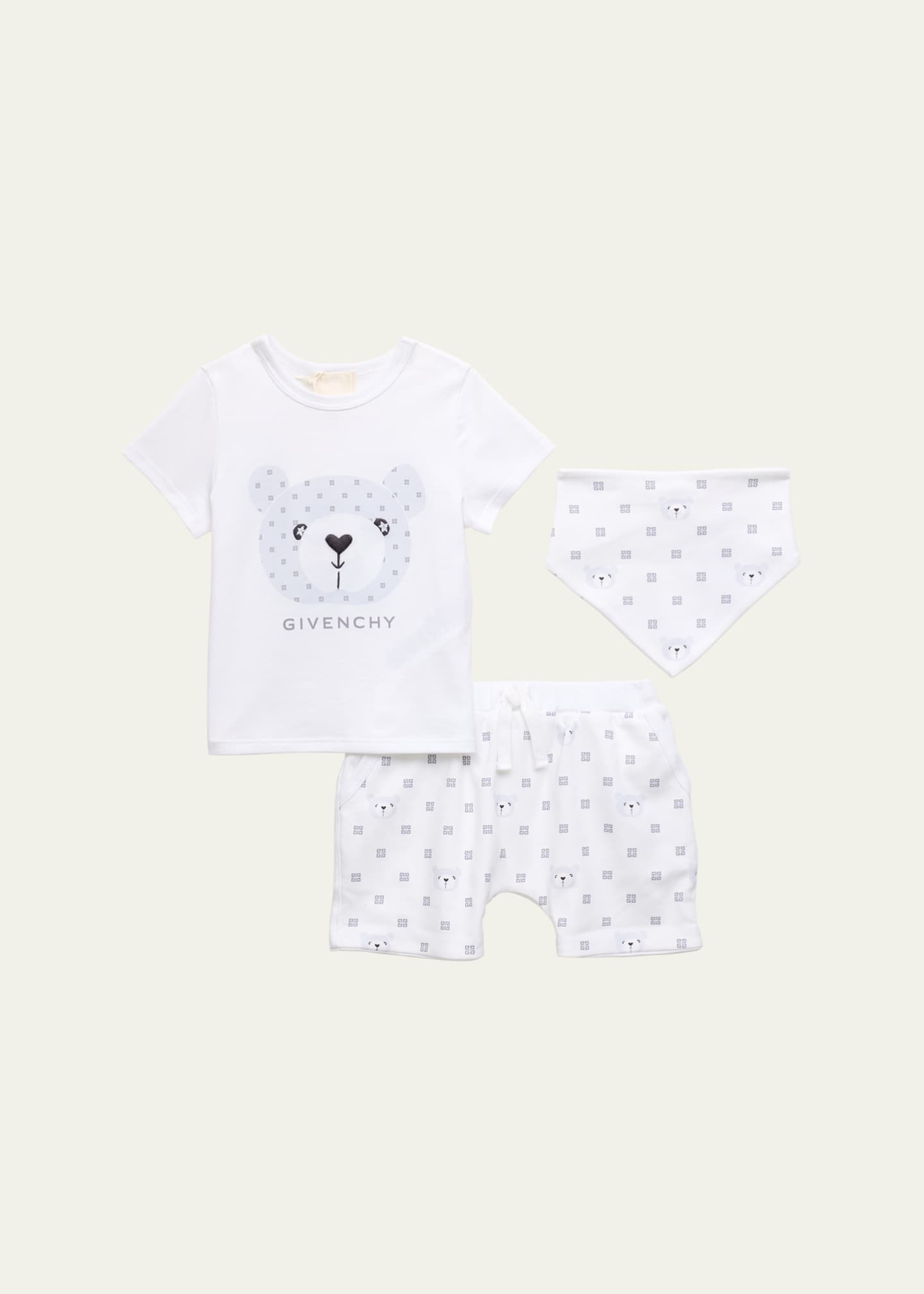 Givenchy Boy's 4G Teddy Graphic T-Shirt Set, Size 1M-18M Image 1 of 5