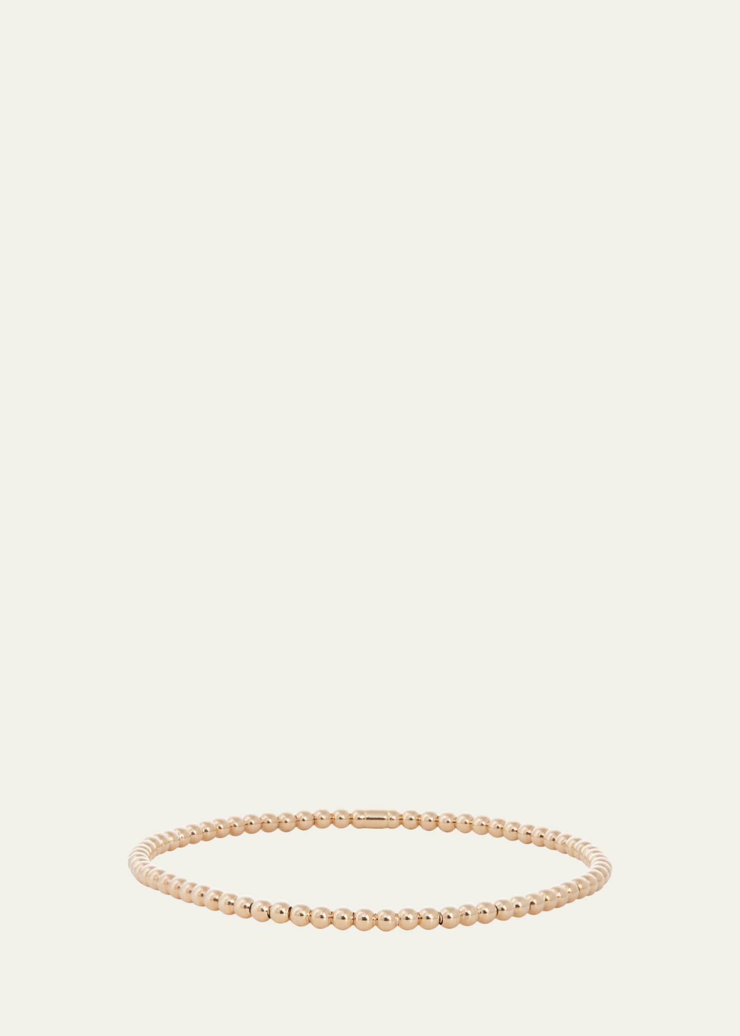 Sidney Garber Men's 18K Yellow Gold Stretch Beaded Bracelet, 3mm