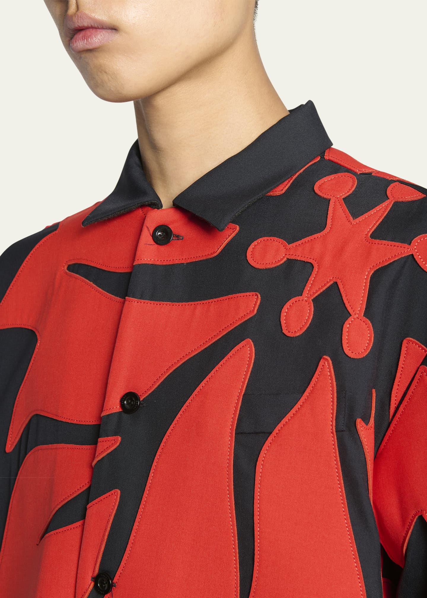 sacai Red Floral Shirt