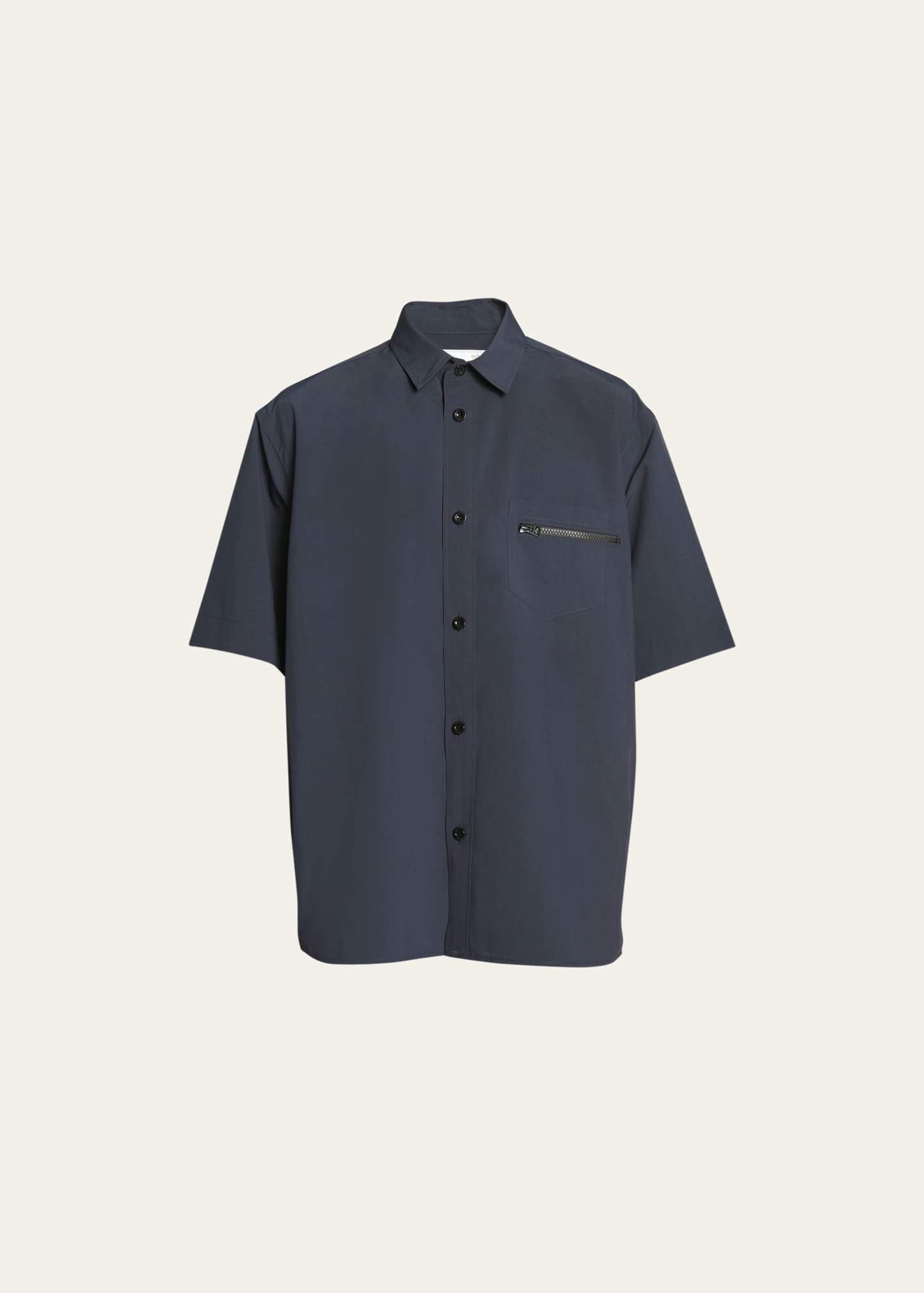 Zipper button down shirt top