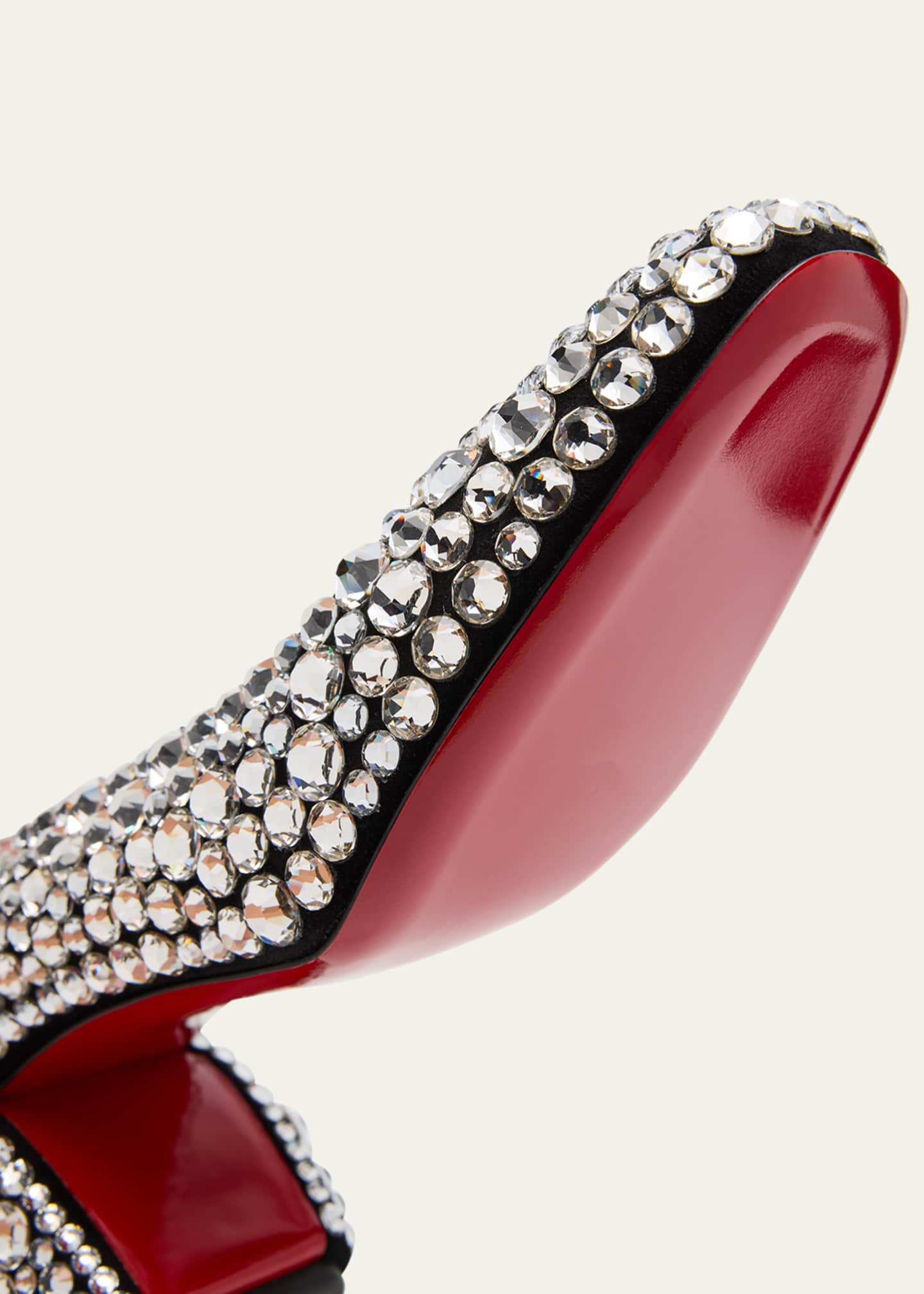 Christian Louboutin Minny Maxi Crystal Red Sole Pumps Image 6 of 6