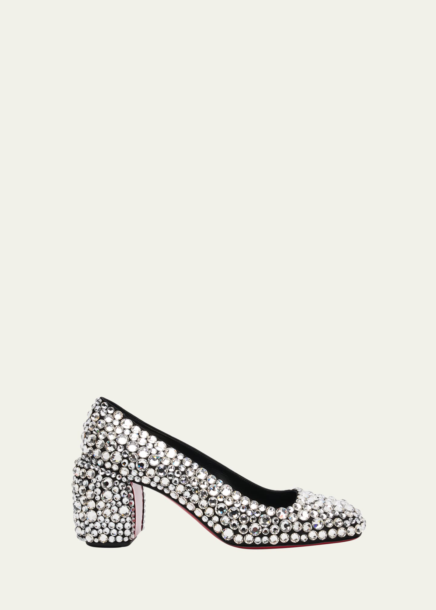 Christian Louboutin Minny Maxi Crystal Red Sole Pumps Image 1 of 6
