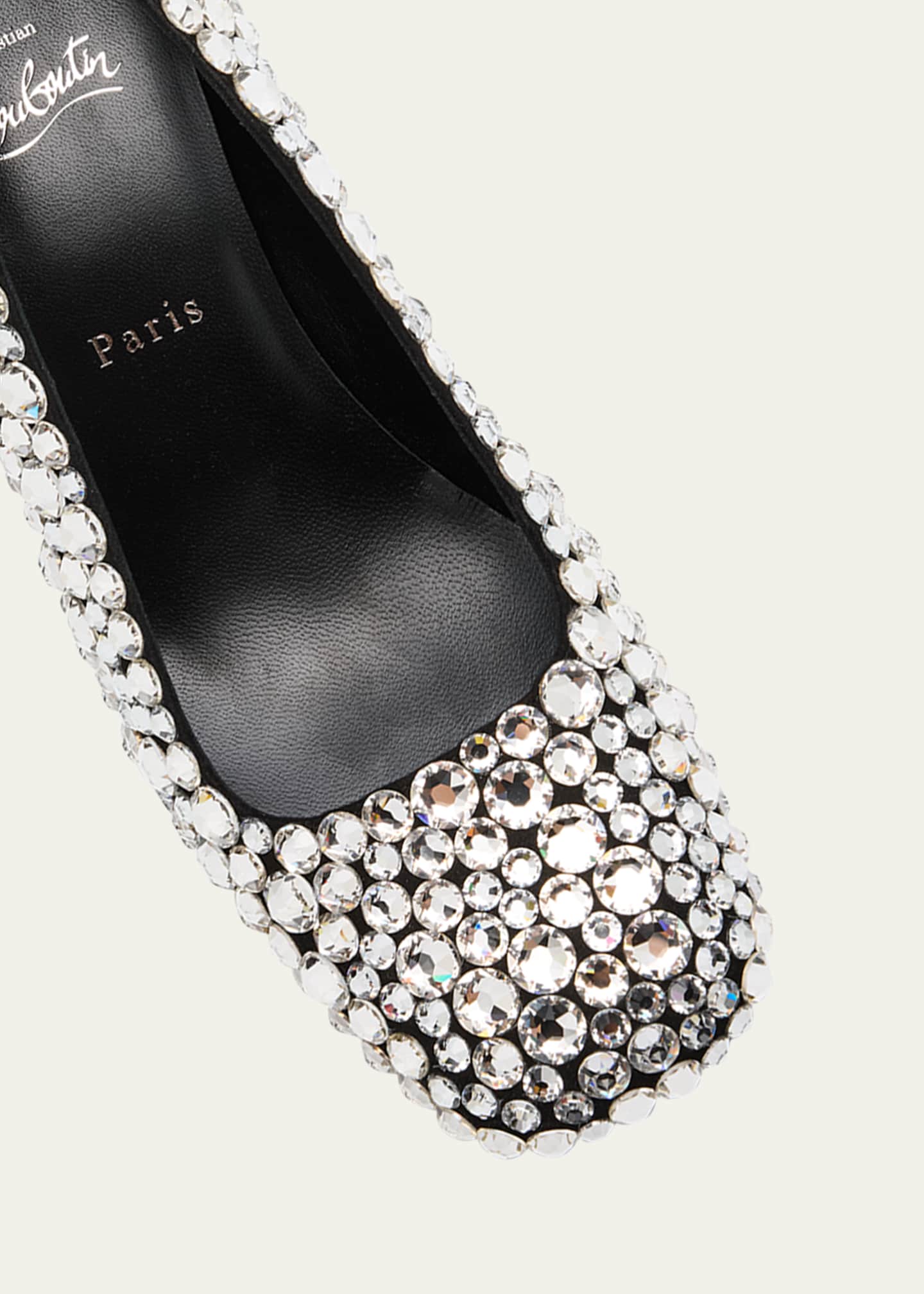 Christian Louboutin Minny Maxi Crystal Red Sole Pumps Image 5 of 6