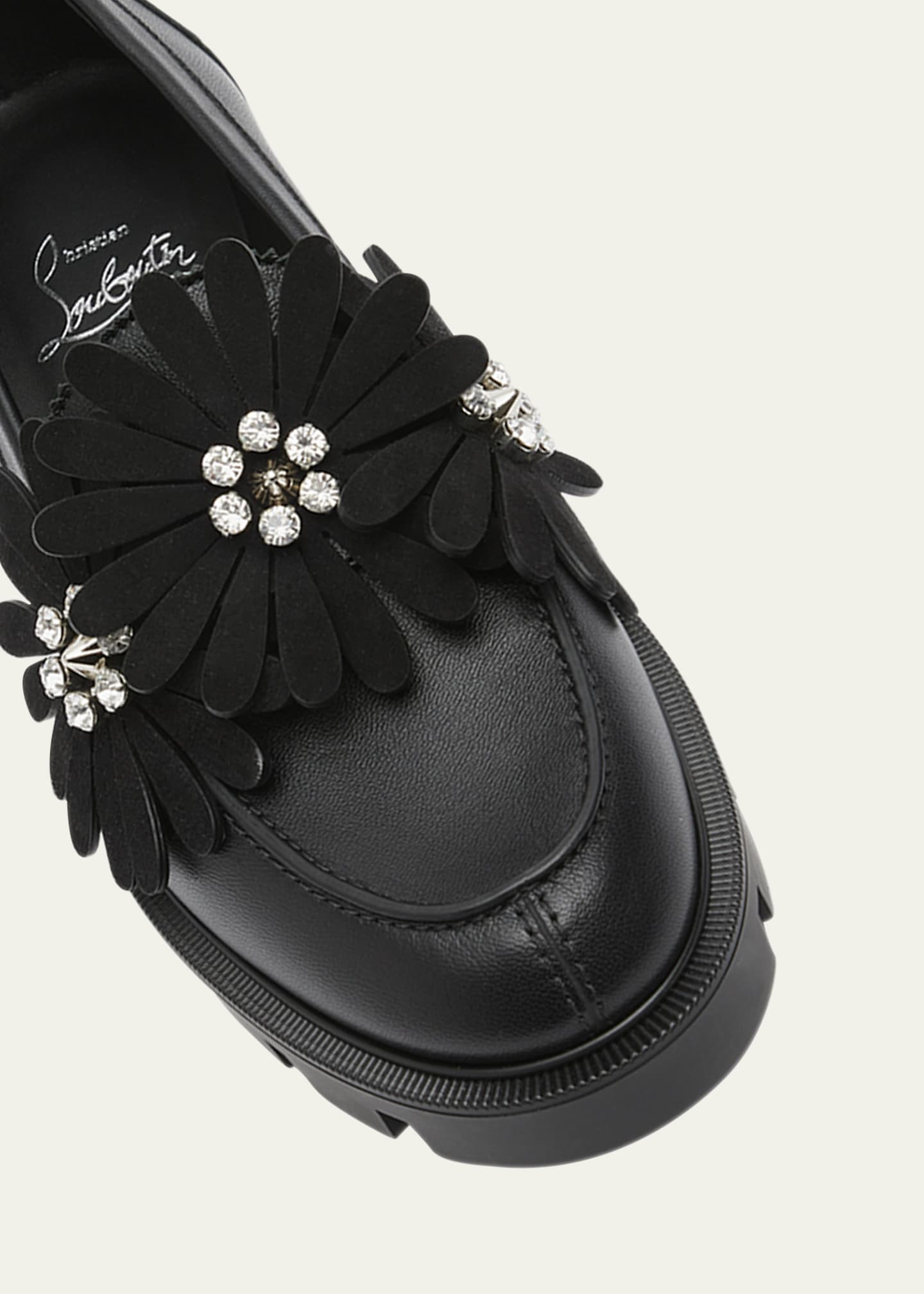 Christian Louboutin Flora Flowers Red Sole Casual Loafers Image 3 of 3