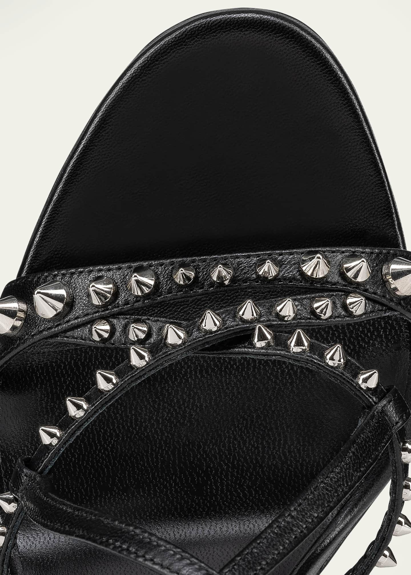 Christian Louboutin Tatooshka Spikes Red Sole Ankle-Strap