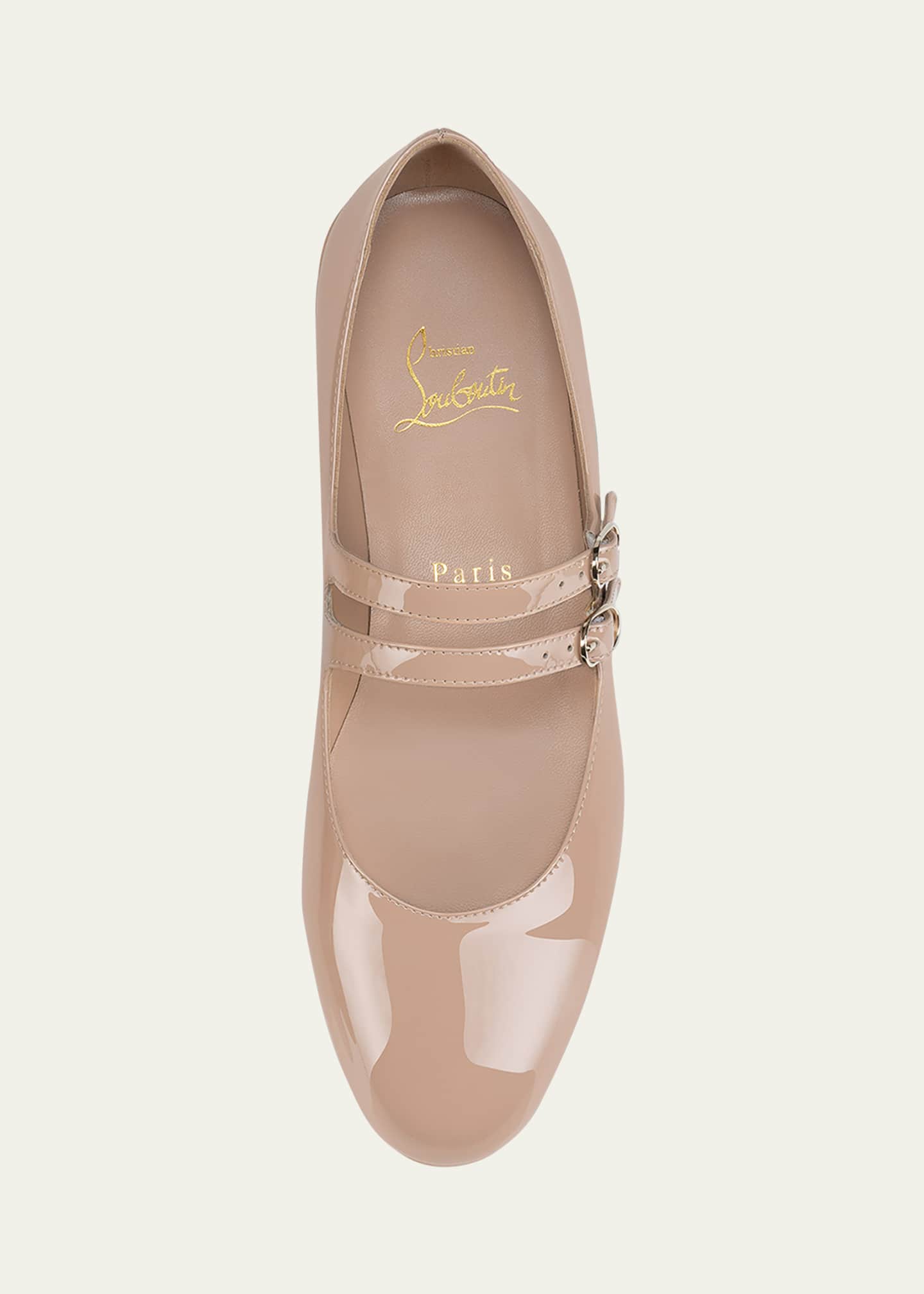 Christian Louboutin Sweet Jane Patent Red Sole Ballerina Flats Image 6 of 6