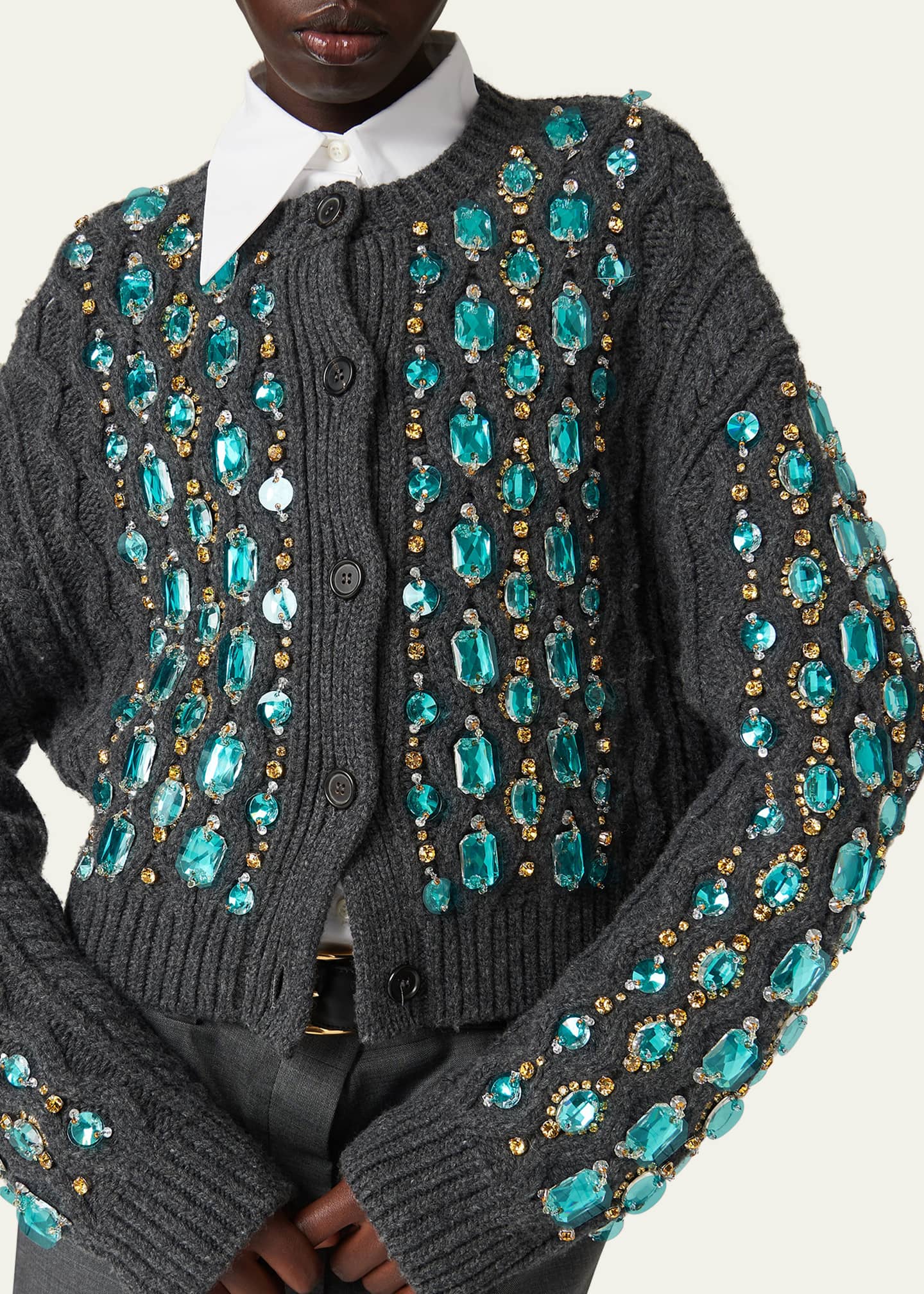 Miu miu wool cardigan outlet