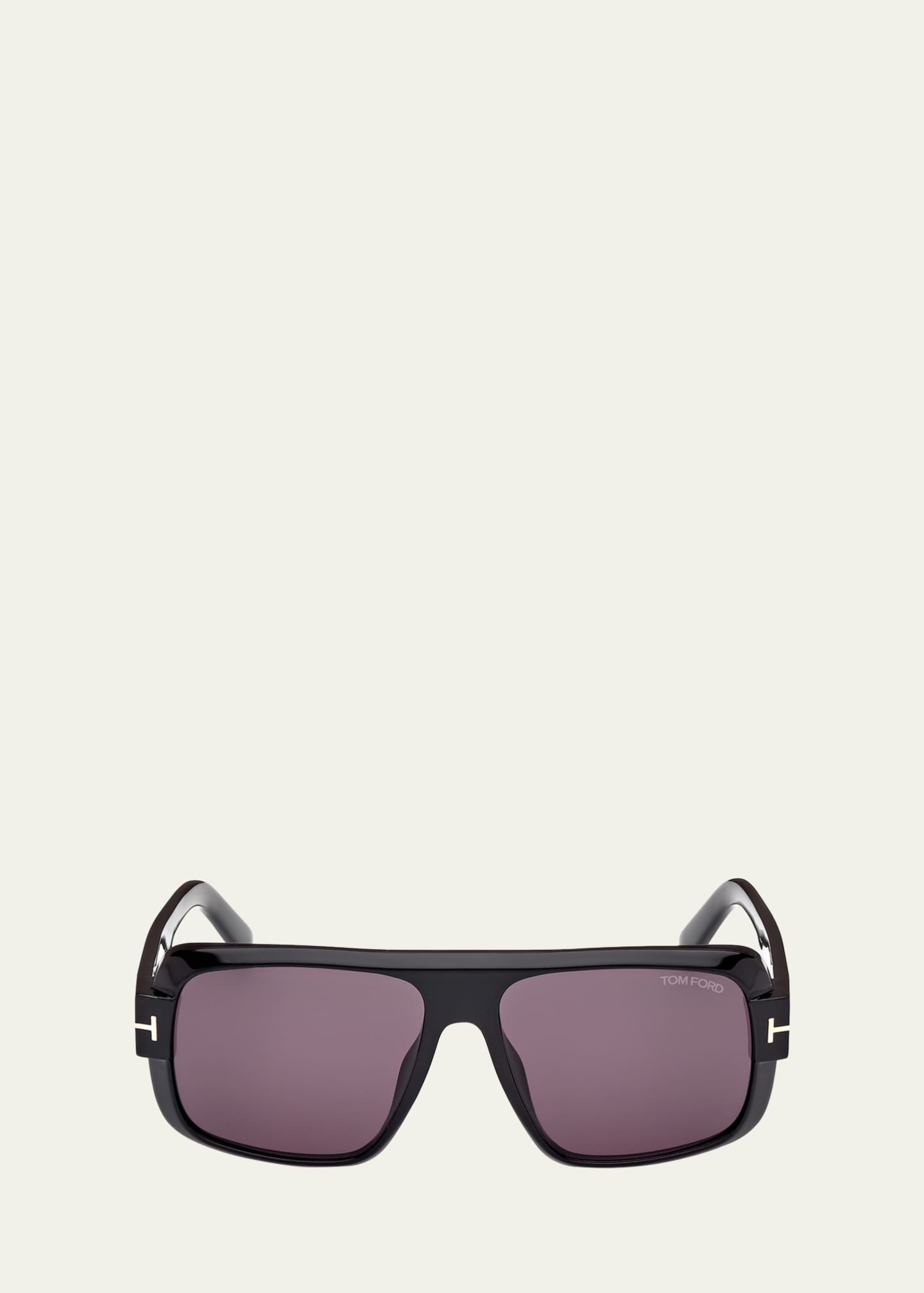 TOM FORD Men's Turner Acetate Rectangle Sunglasses Image 1 of 2