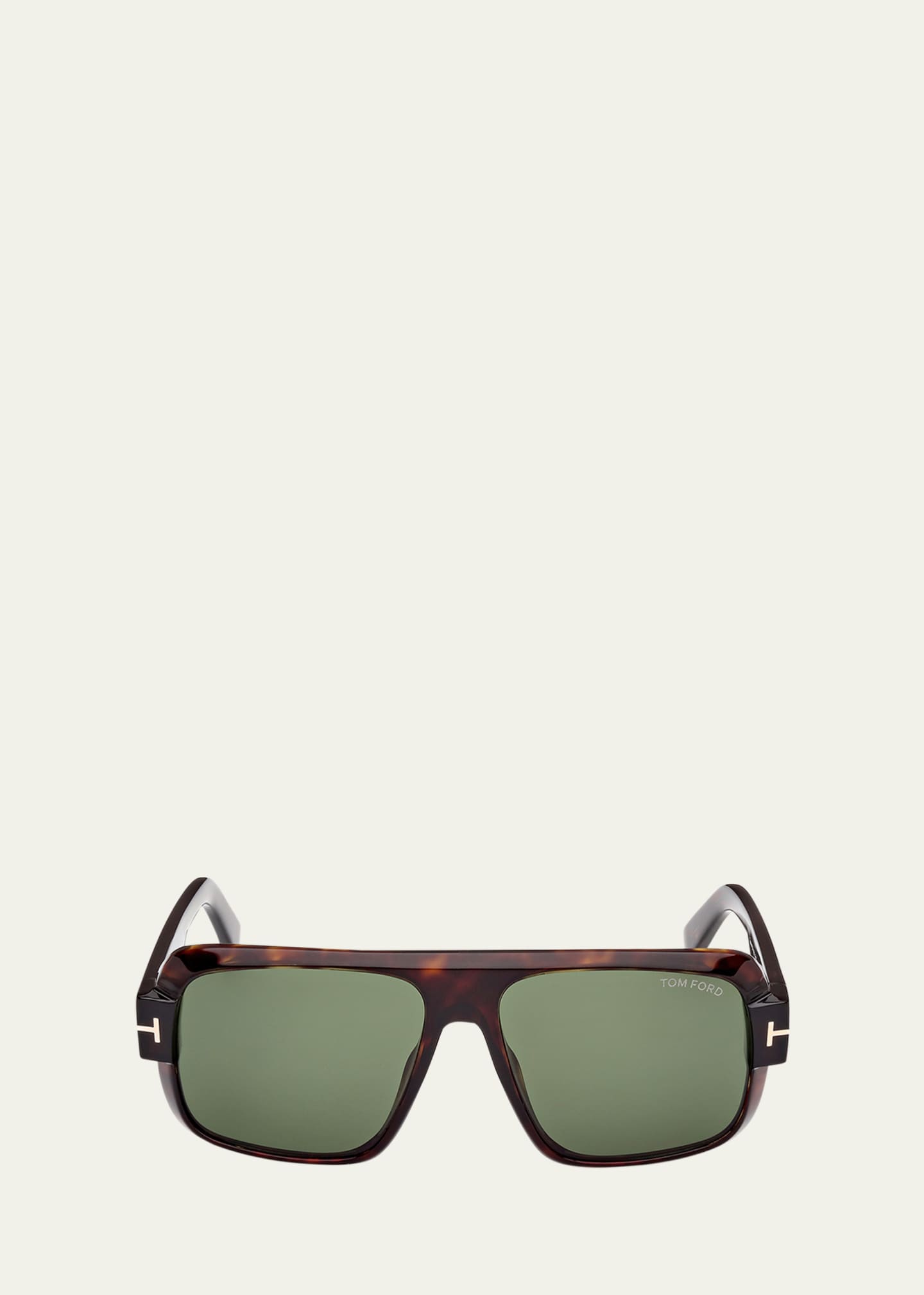 TOM FORD Men's Turner Acetate Rectangle Sunglasses Image 1 of 3
