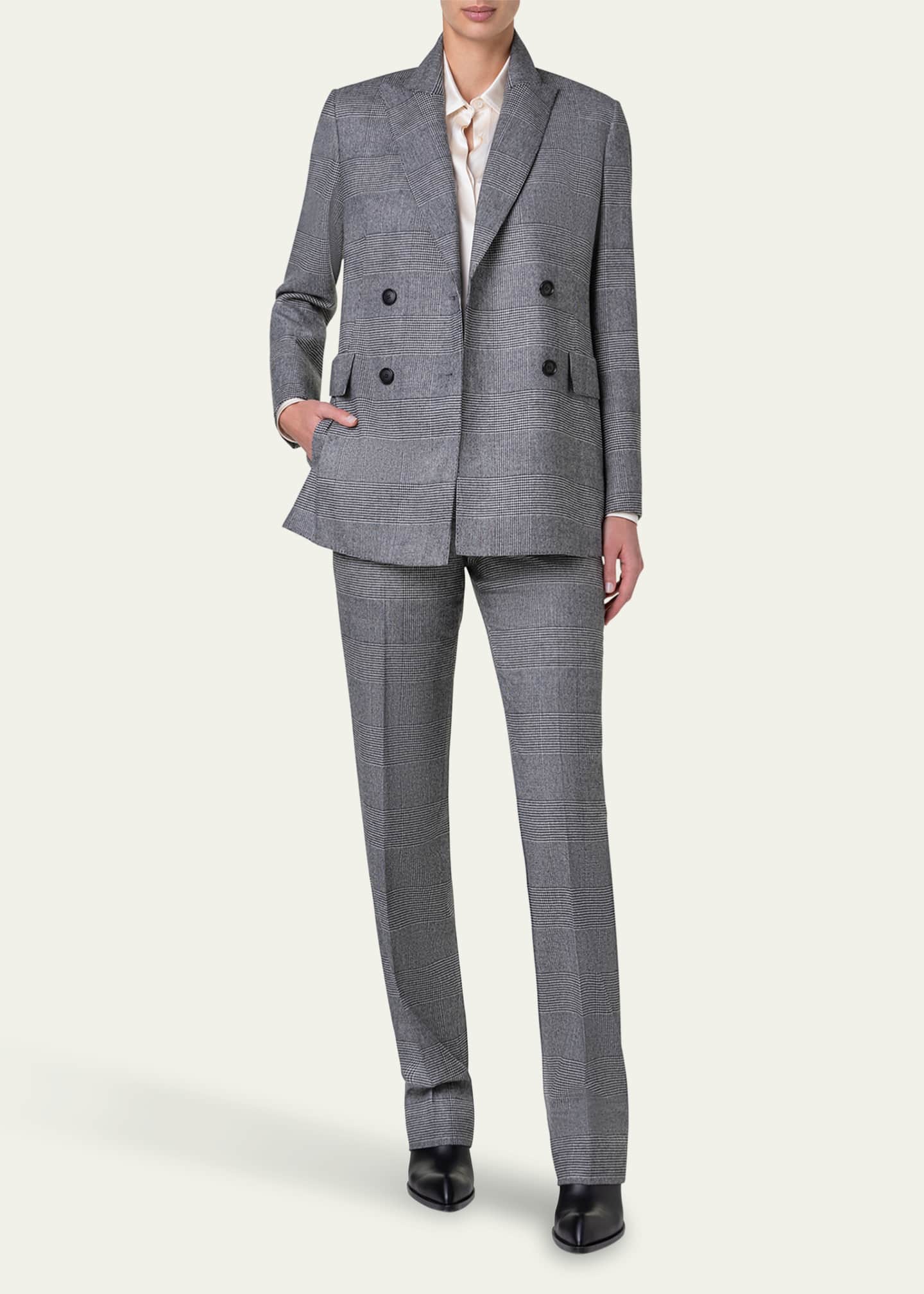 Akris Nadine Cashmere and Wool Blazer Jacket Image 2 of 5