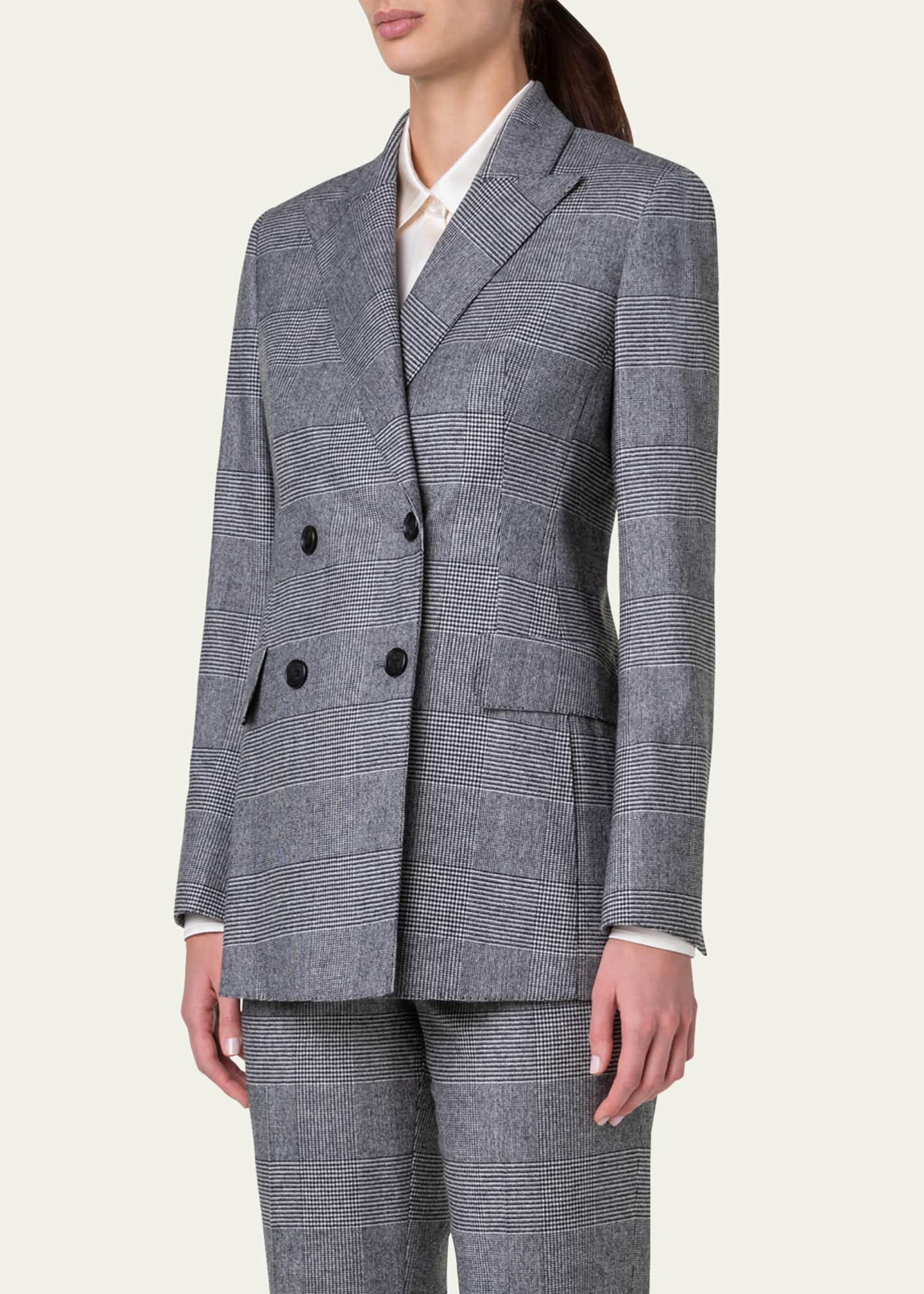 Akris Nadine Cashmere and Wool Blazer Jacket Image 4 of 5
