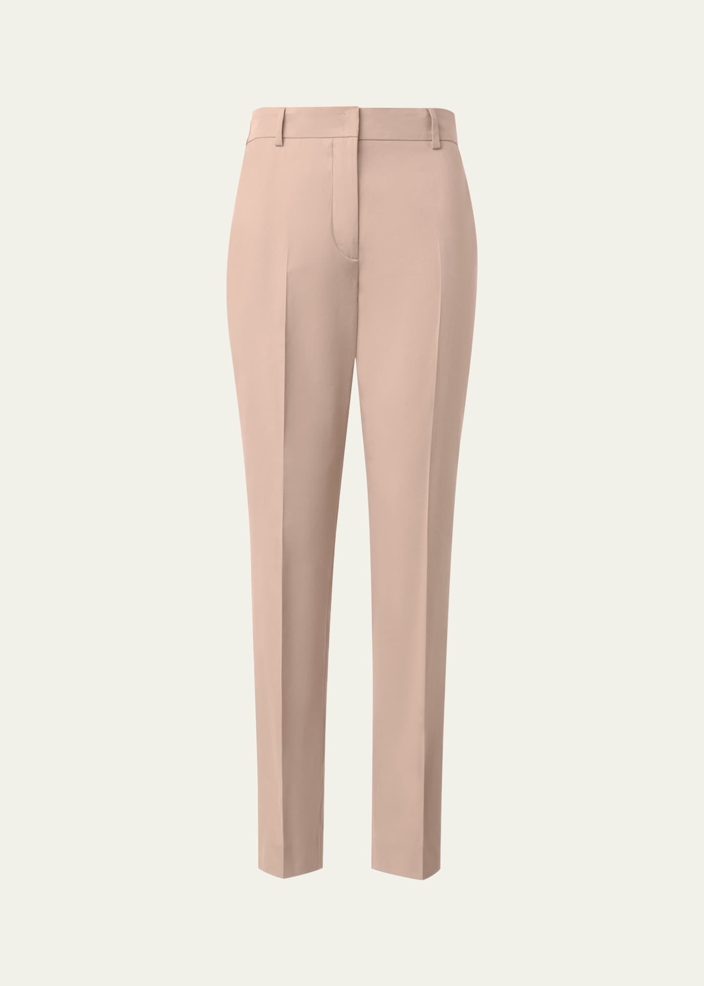 Akris Flavin Cotton Techno Gabardine Tapered-Leg Ankle Pants Image 1 of 5