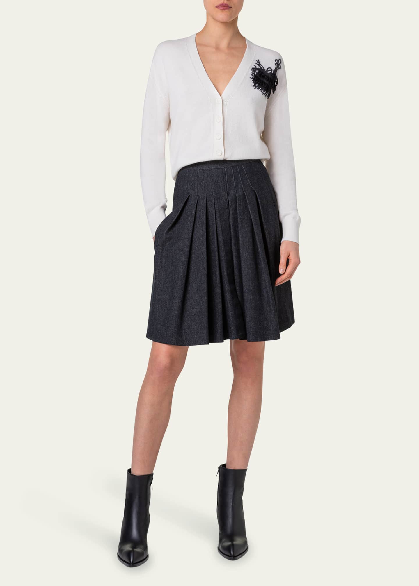 Akris Tassel Cashmere Cardigan Image 2 of 5