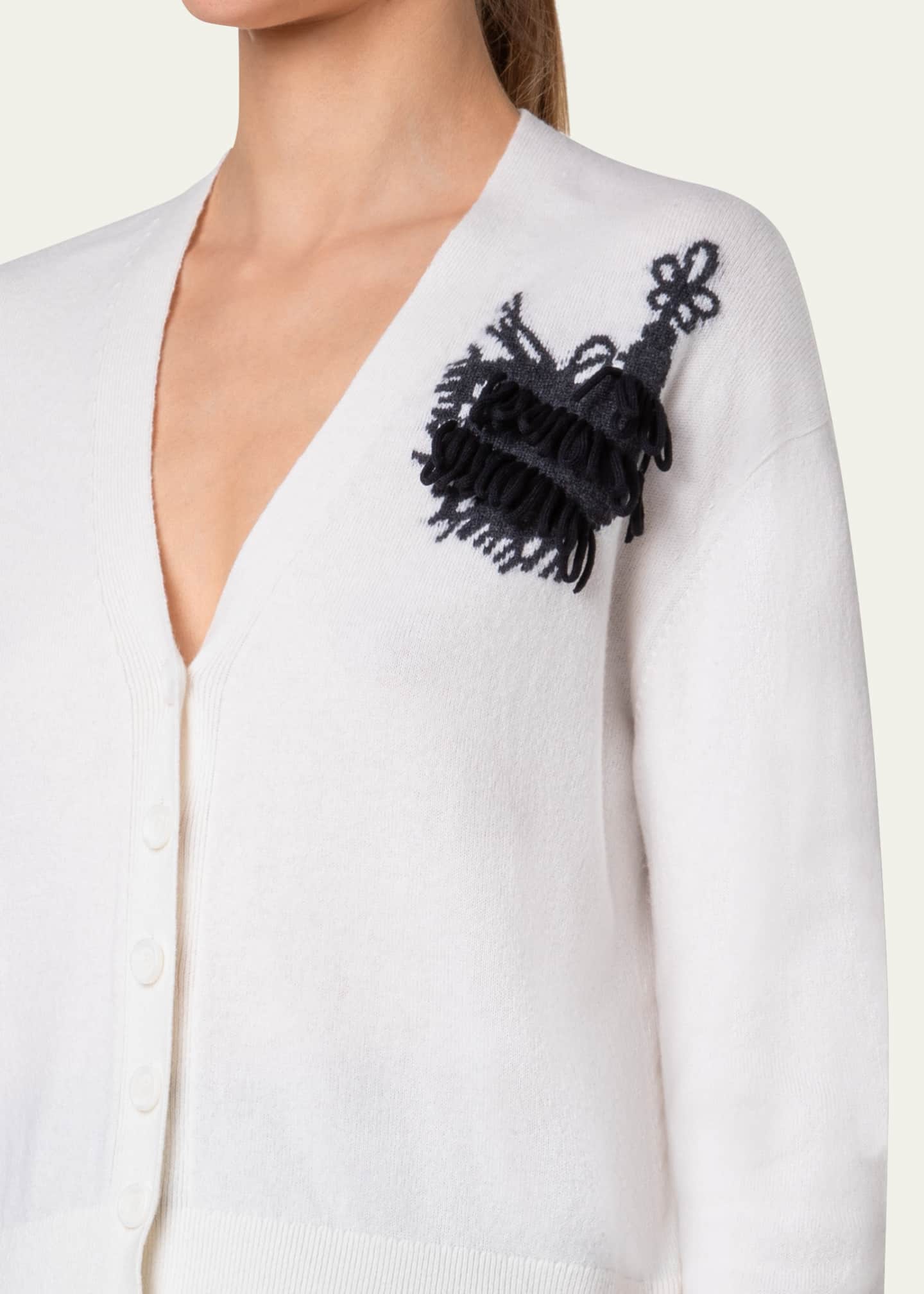 Akris Tassel Cashmere Cardigan Image 5 of 5