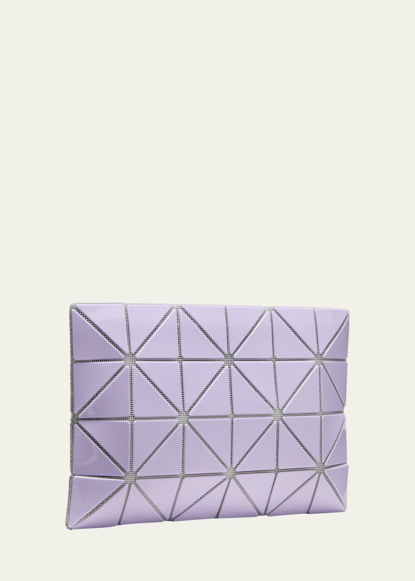 BAO BAO ISSEY MIYAKE Lucent Gloss Geo Pouch Clutch Bag