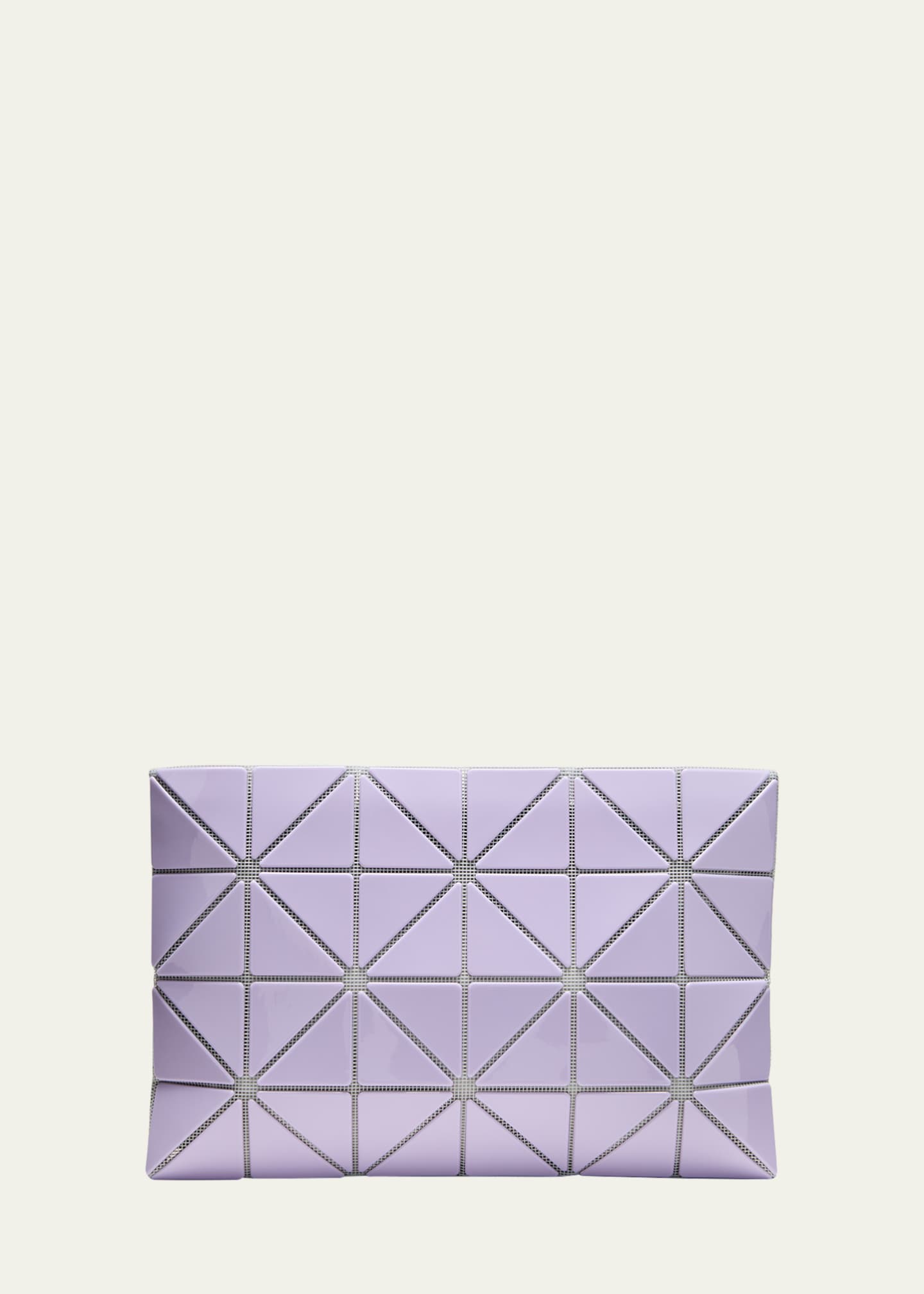 BAO BAO ISSEY MIYAKE Lucent Gloss Geo Pouch Clutch Bag
