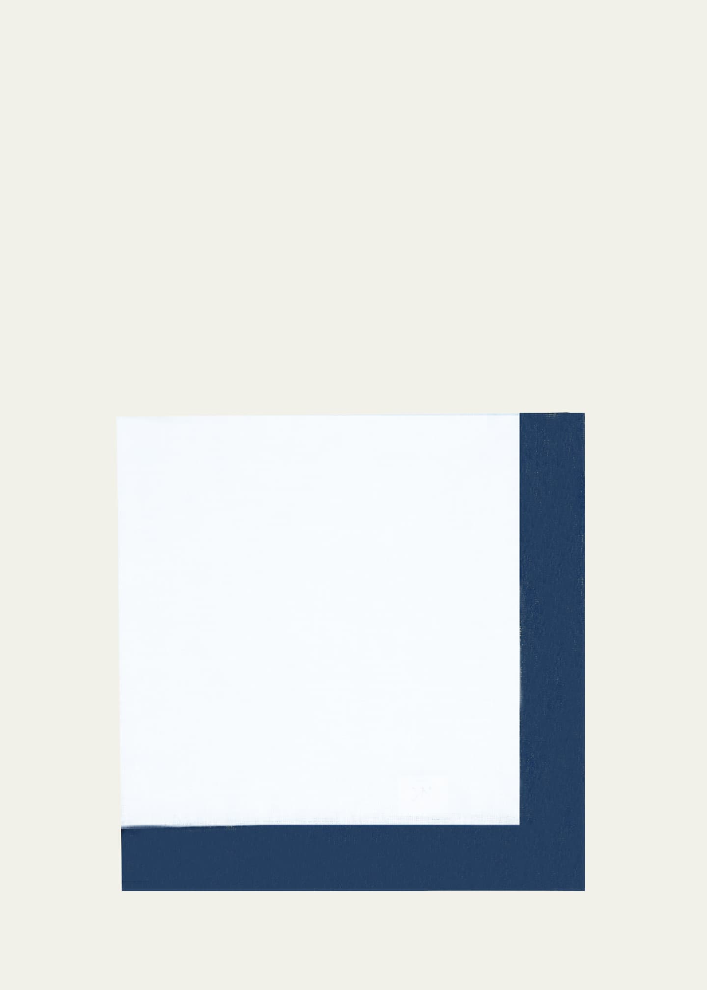 Nomi K Navy Shimmer Border Napkin Image 1 of 2