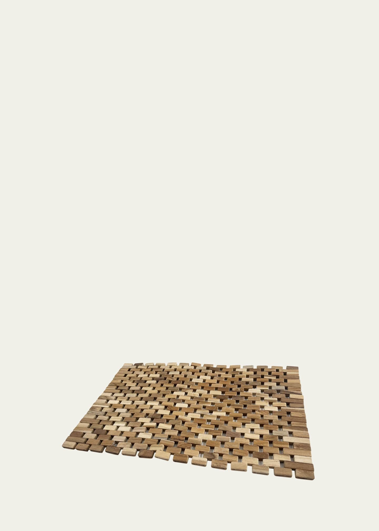 Nomi K Interlocking Wood Folding Placemat, 14" x 19" Image 2 of 3