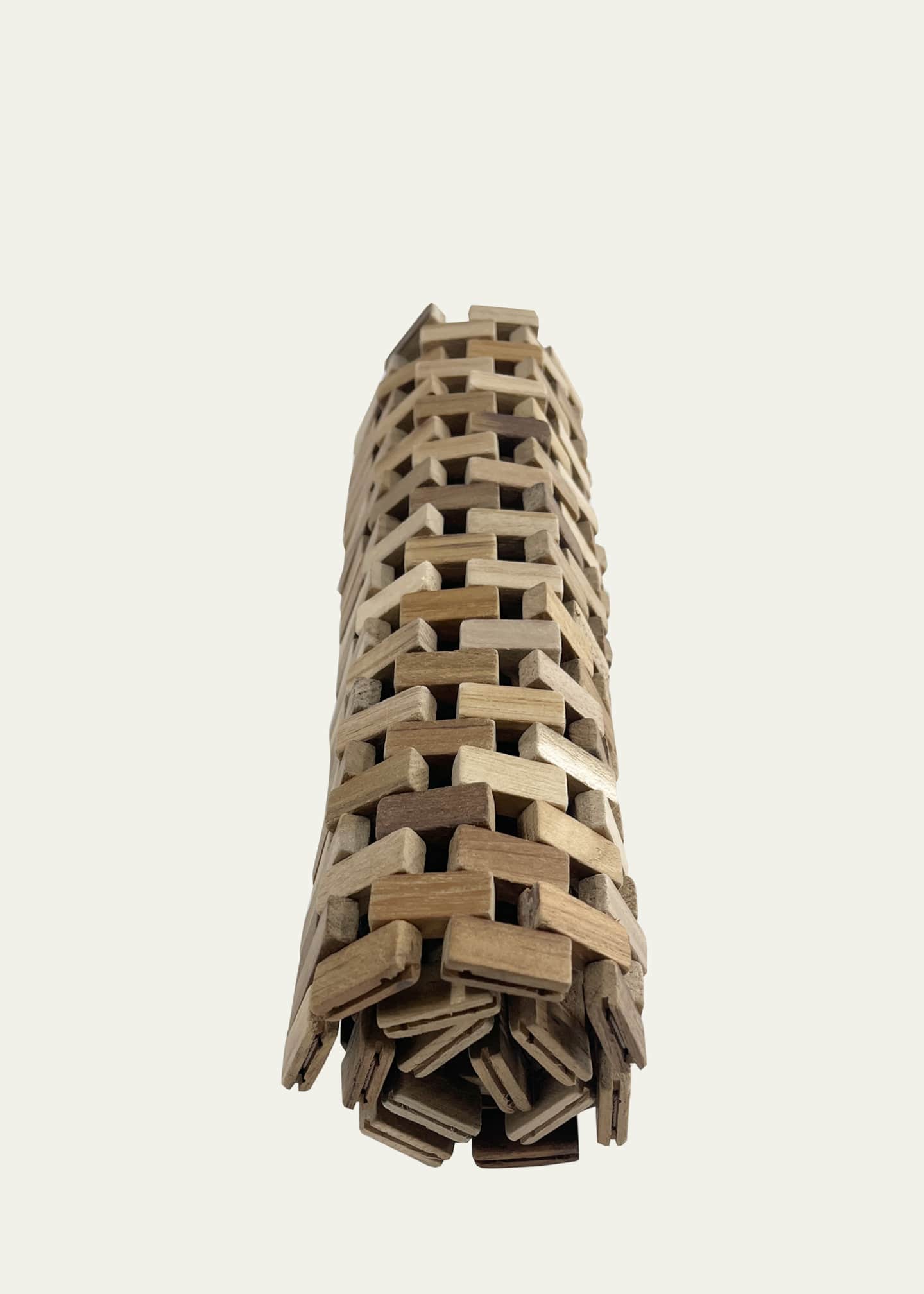 Nomi K Interlocking Wood Folding Placemat, 14" x 19" Image 3 of 3