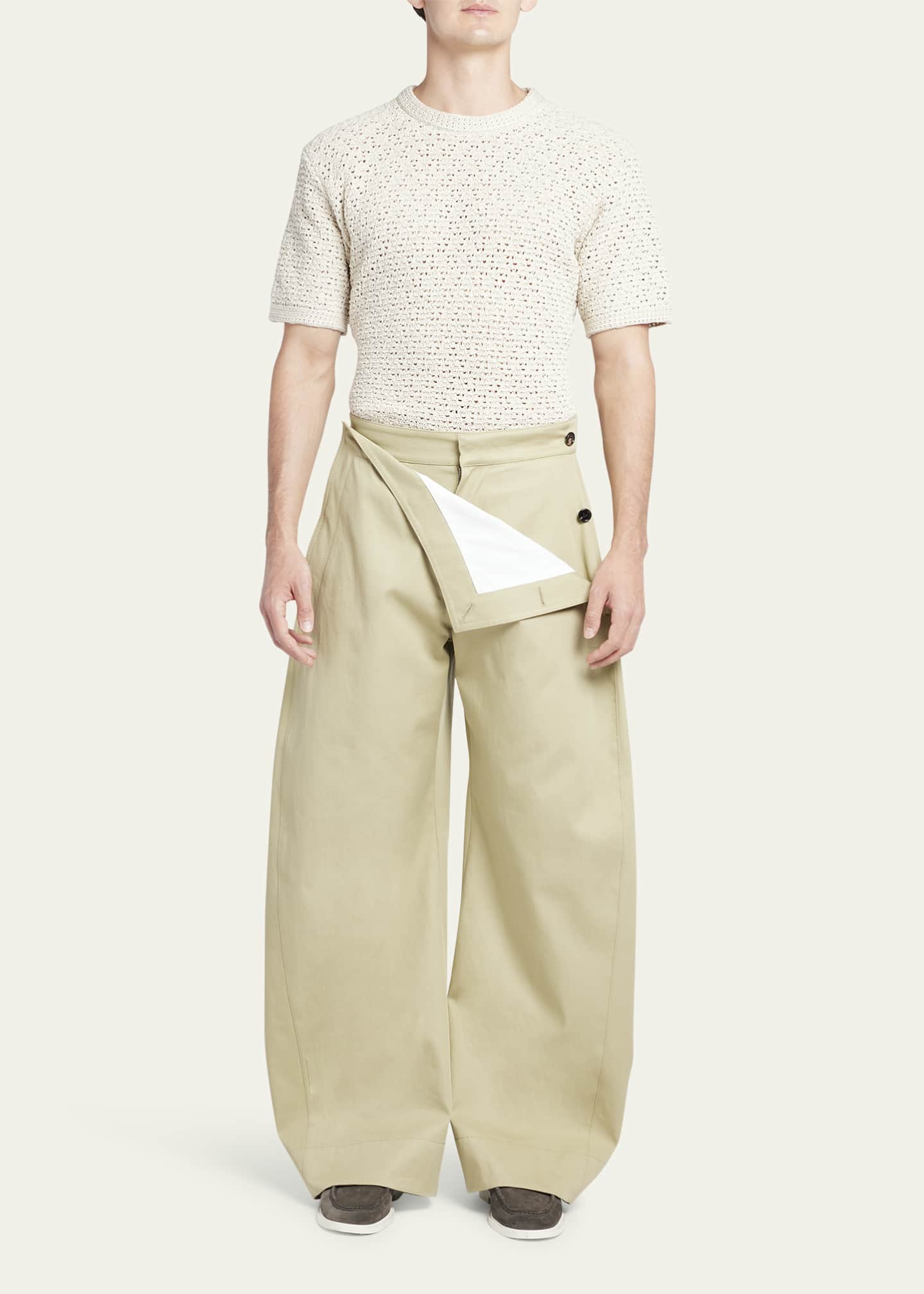 Pants with flaps cheap