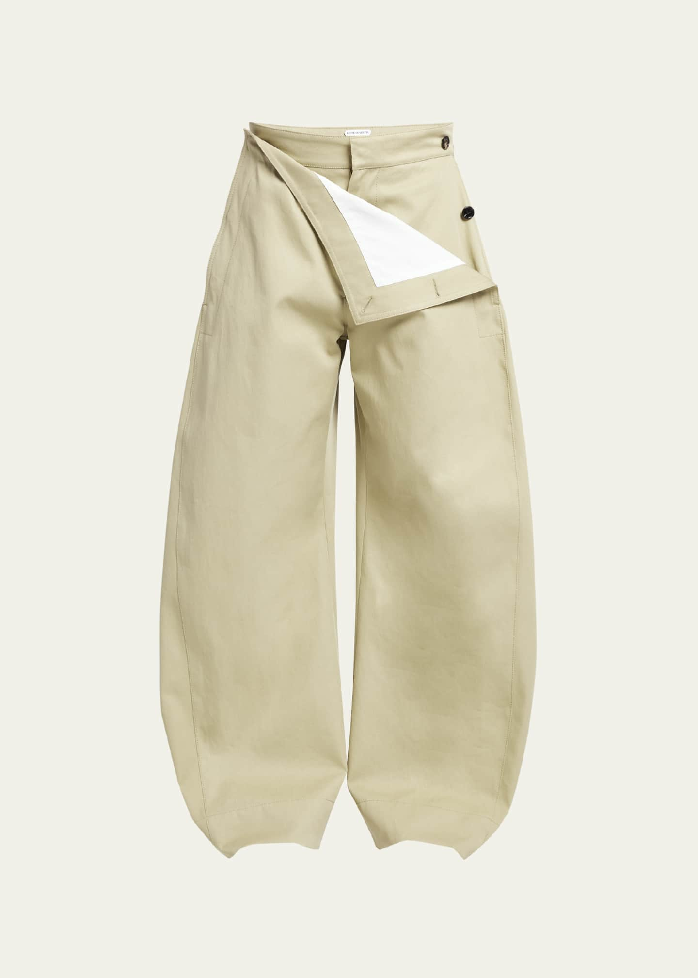 Bottega Veneta Men's Wide-Leg Pants with Sailor Flap - Bergdorf 