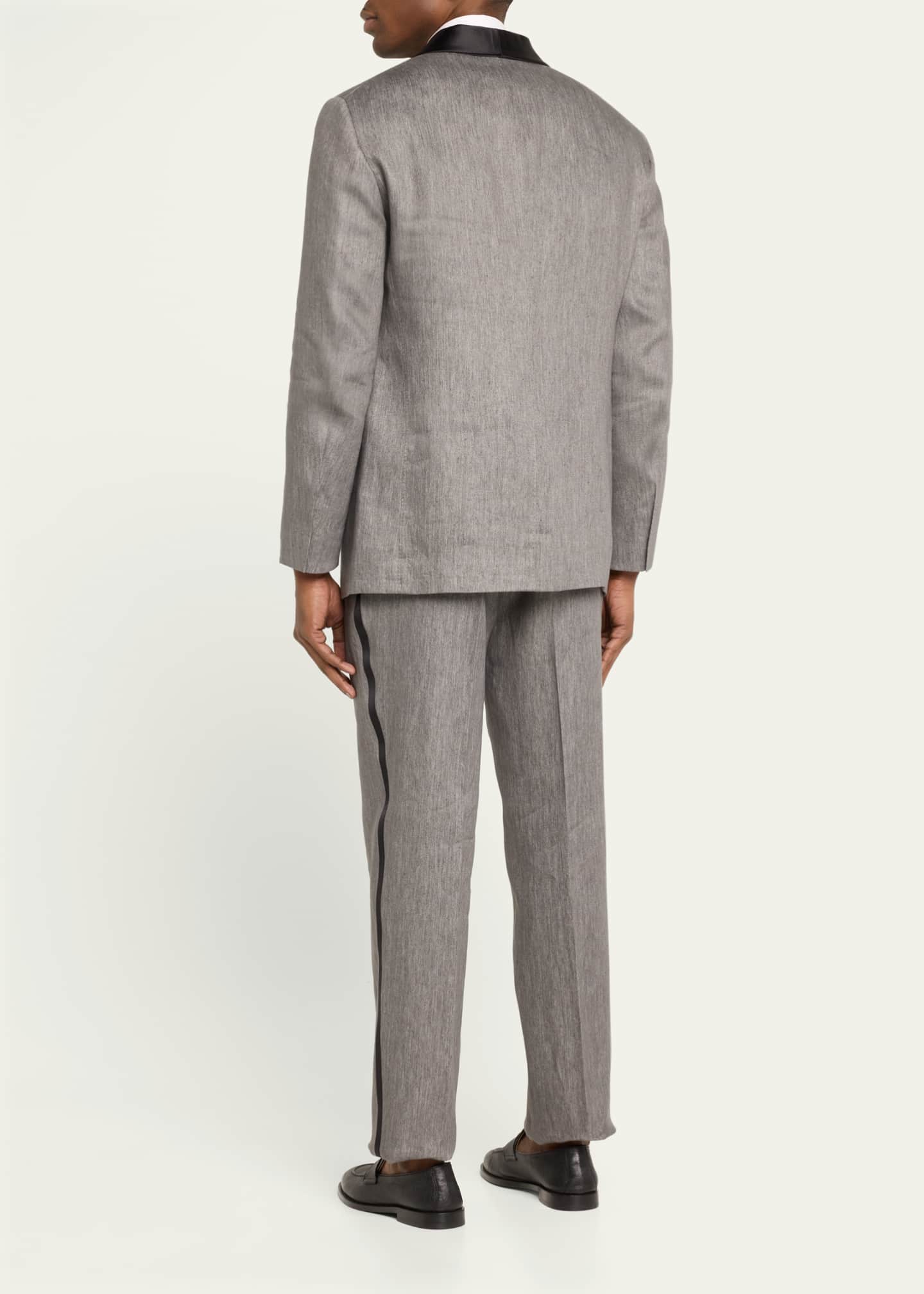 Brunello Cucinelli Men's Linen-Blend Shawl Tuxedo - Bergdorf
