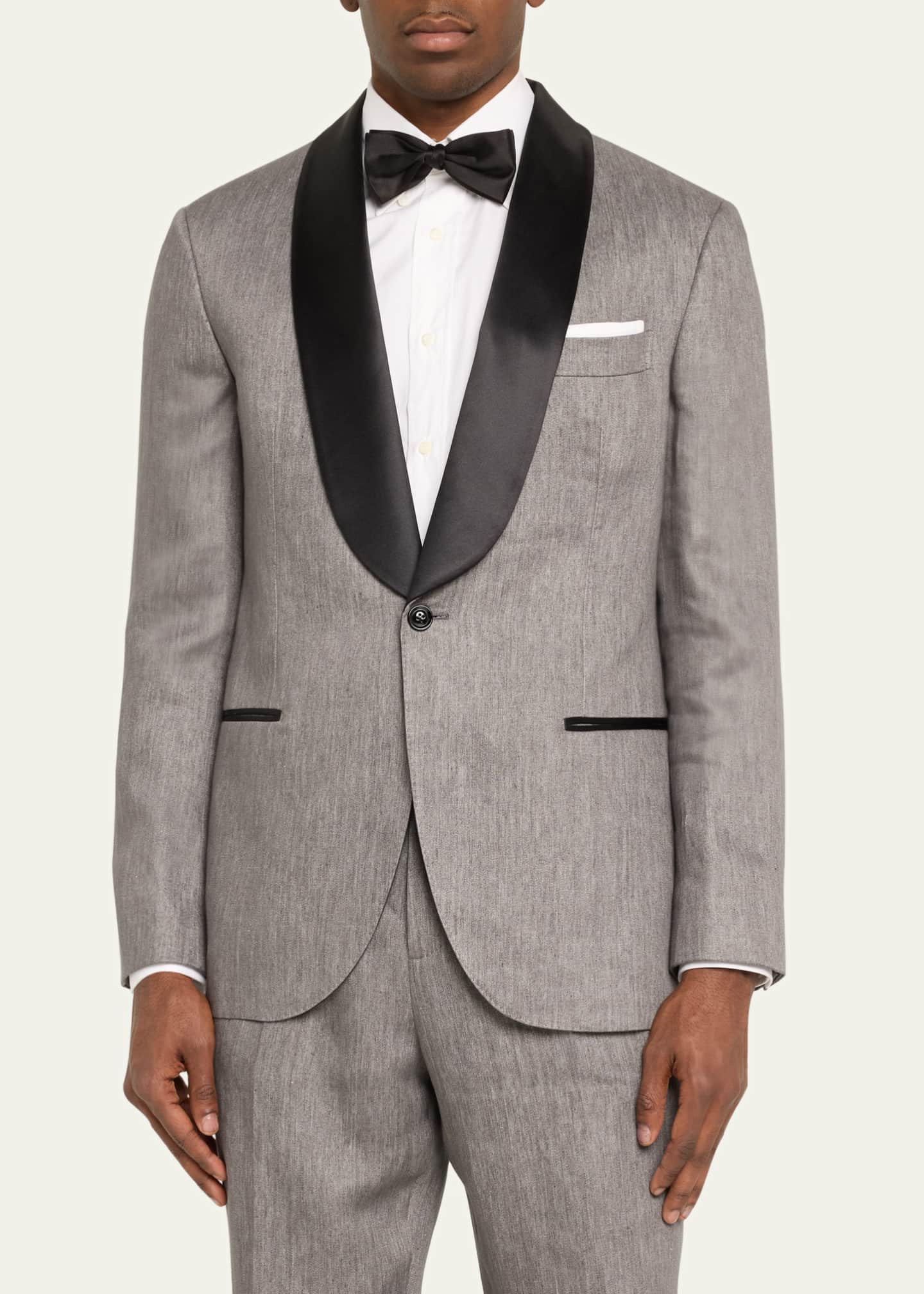 Brunello Cucinelli - Gray Linen & Silk Bomber Jacket