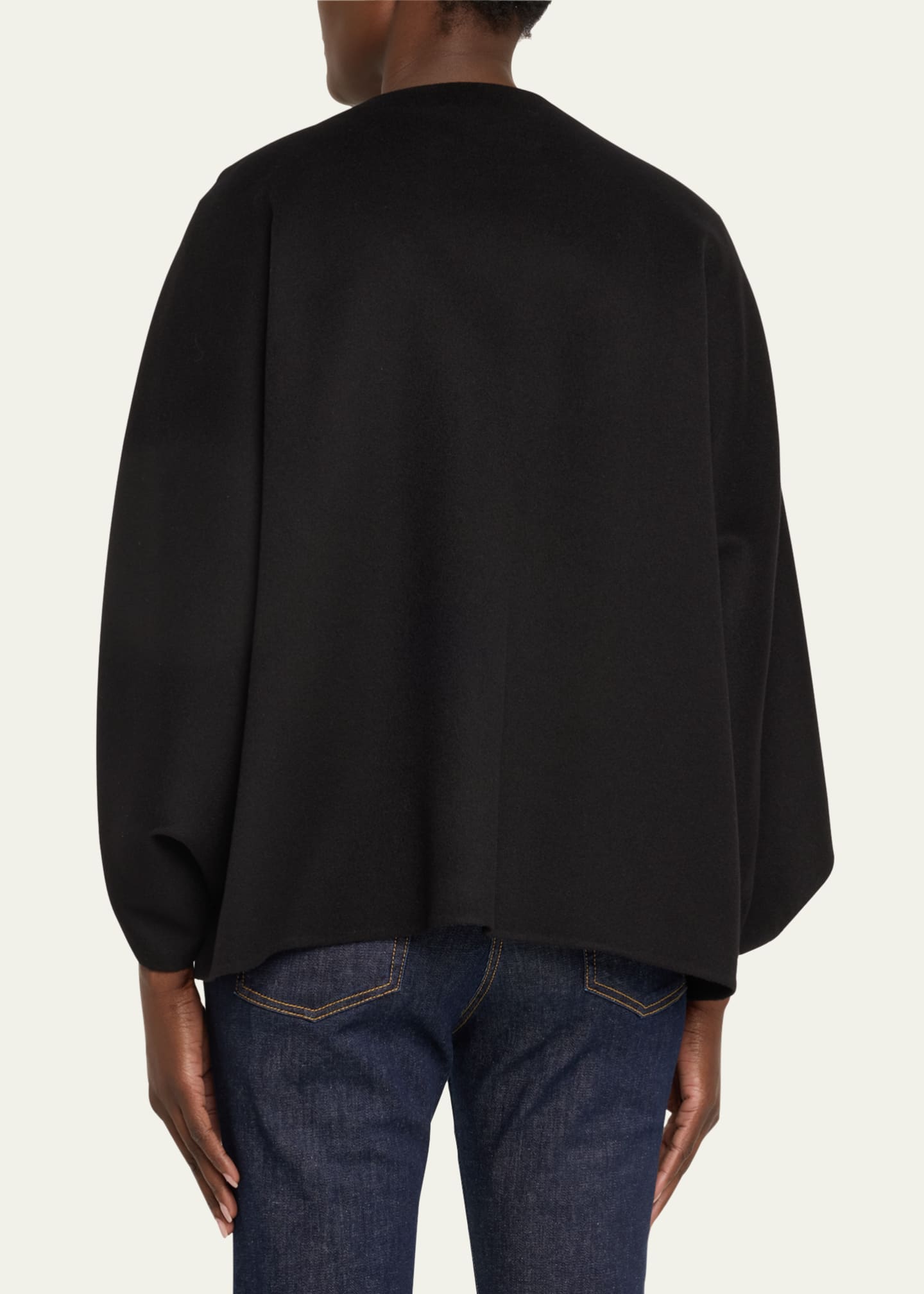 Loro Piana Buttoned Cashmere Cape Image 3 of 5