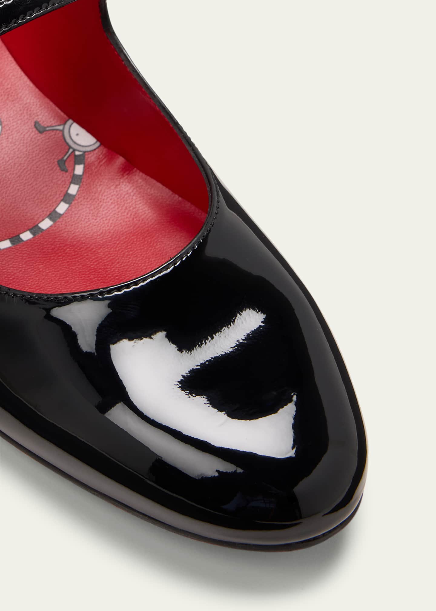 Christian Louboutin Girl's Jane Patent Leather Ballerina Shoes ...