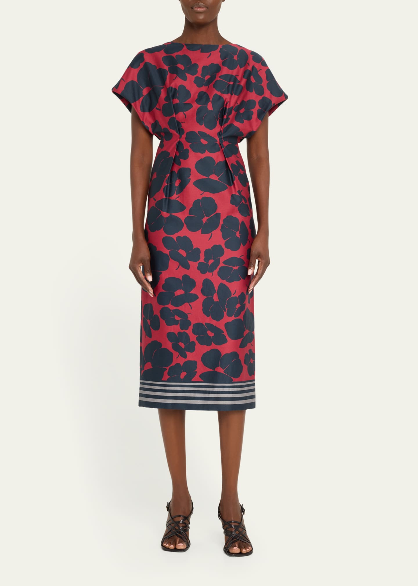 Dries Van Noten Dezos Floral-Print Midi Dress Image 2 of 5