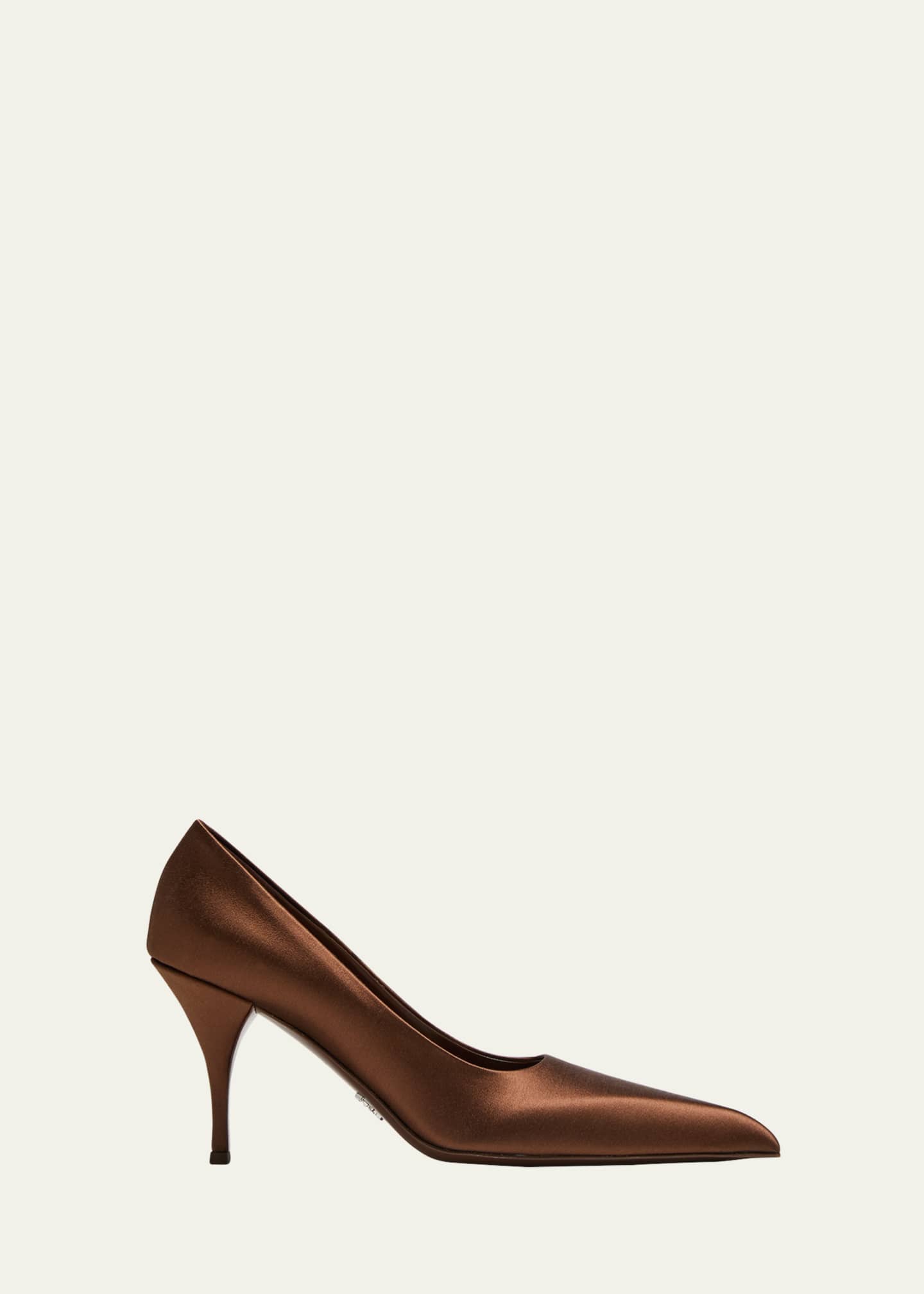 Prada Raso Silk Stiletto Pumps Image 1 of 5