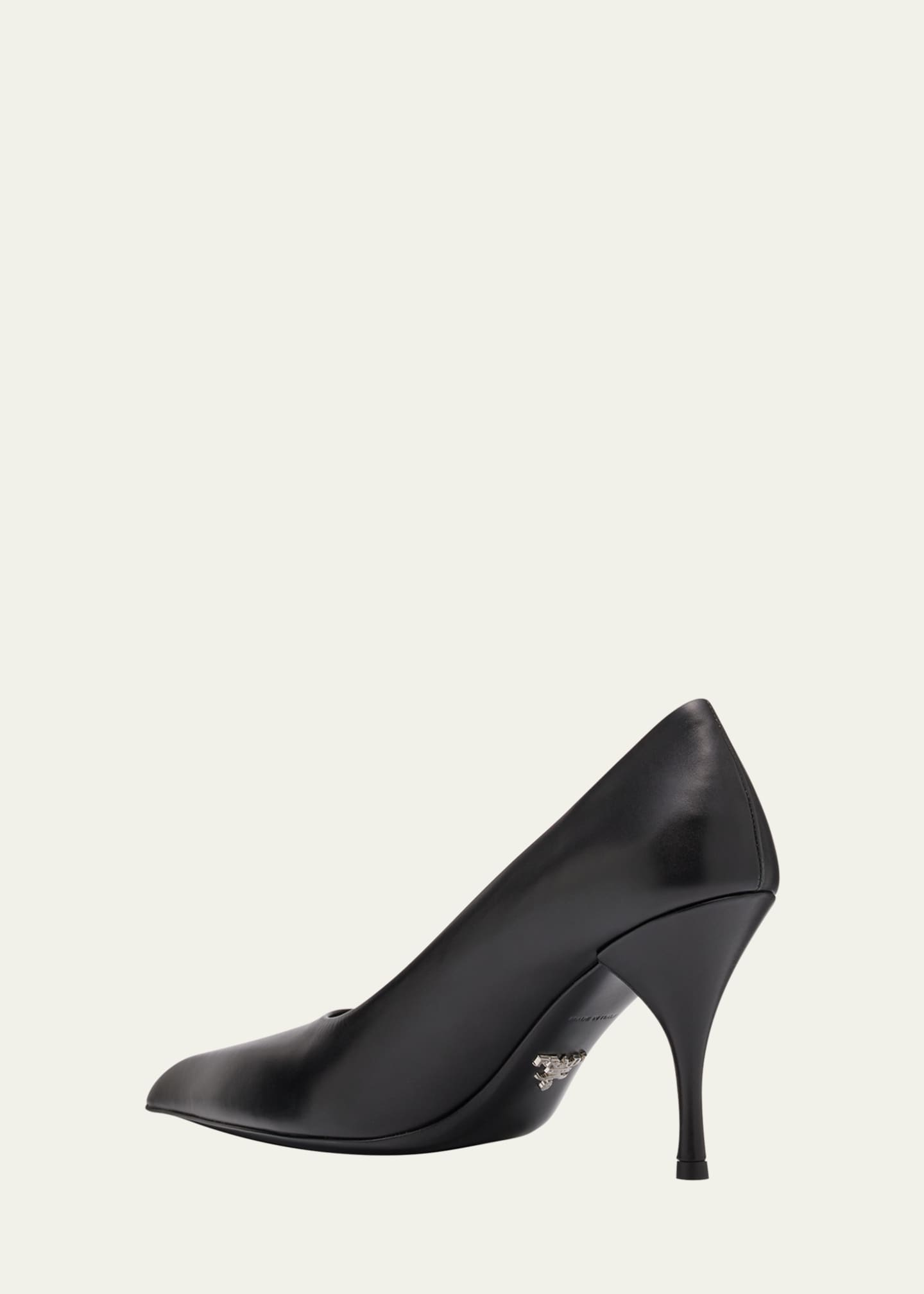 Prada Calfskin Leather Stiletto Pumps Image 4 of 5